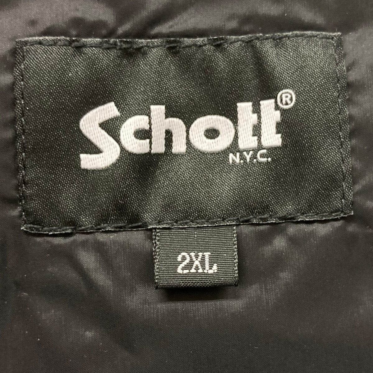 Schott×TAION インナーダウンベストへちまキルティングベスト782-5253002 古着・中古-6枚目のアイテム画像