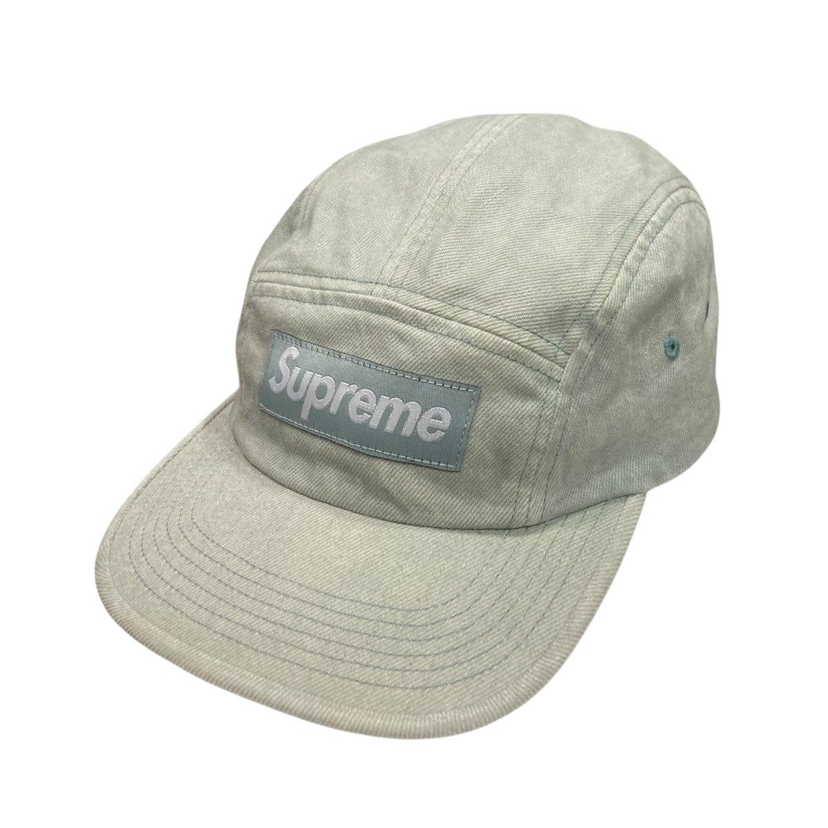Supreme 24SSDenim Camp Capボックスロゴデニムキャップ 古着・中古-1枚目のアイテム画像