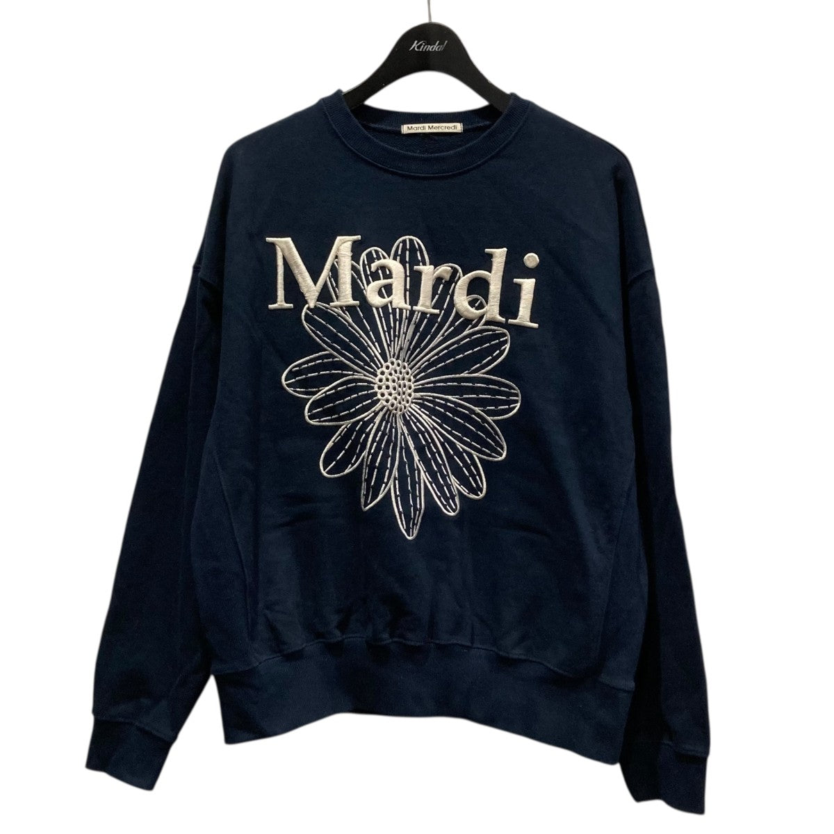 MARDI MERCREDI フラワー刺繍スウェットM-01-CT100 古着・中古-1枚目のアイテム画像