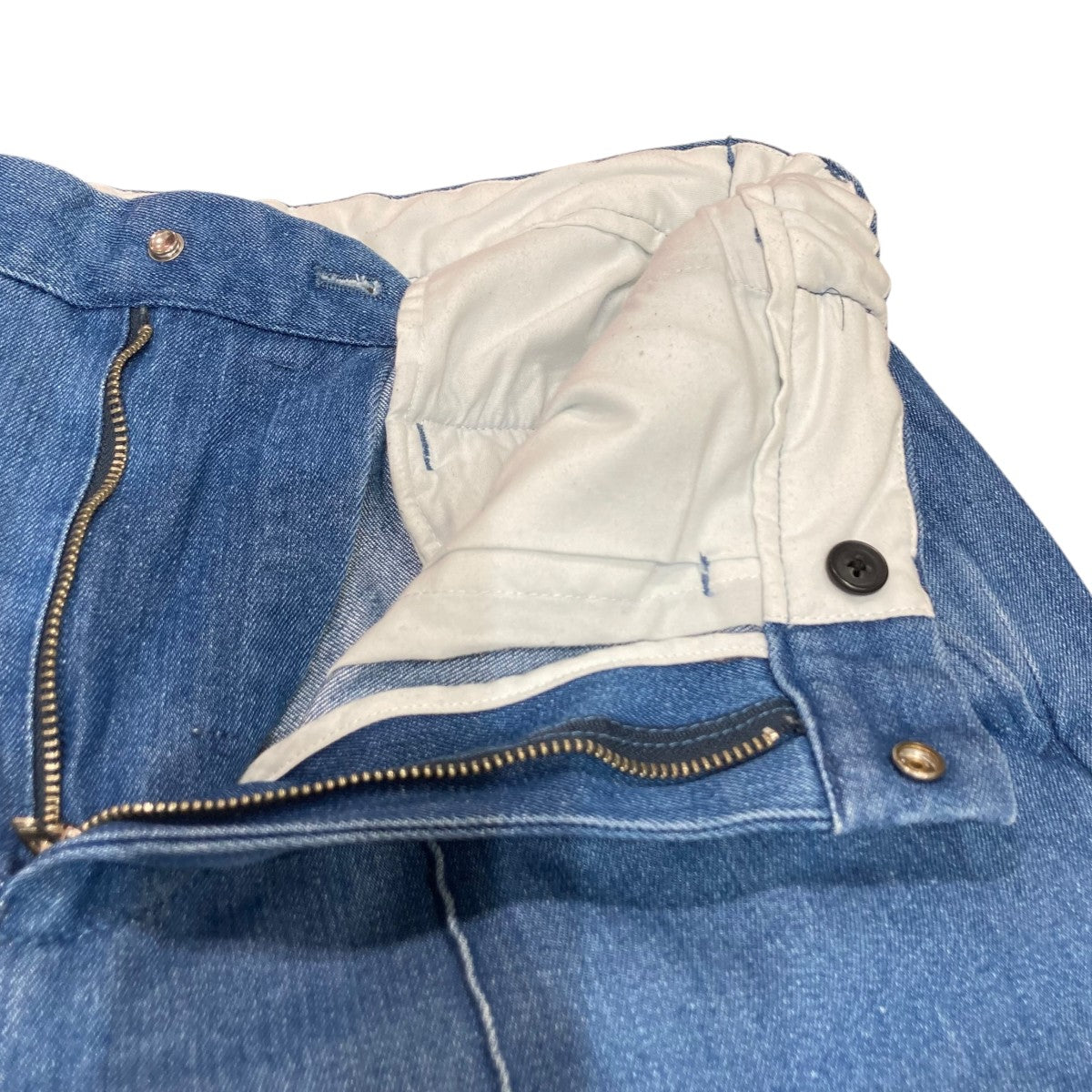 PWA×BEAMS High Twist Denim SlacksデニムスラックスP04K001-PT01 古着・中古-3枚目のアイテム画像