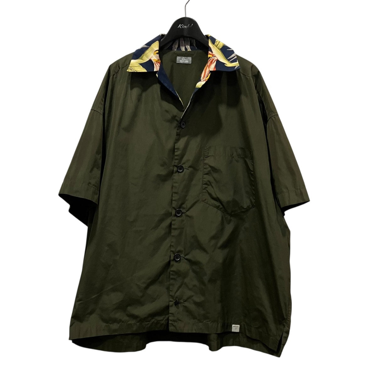 kolor／BEACON 襟アロハ柄半袖シャツ21SBM-B04140 古着・中古-1枚目のアイテム画像