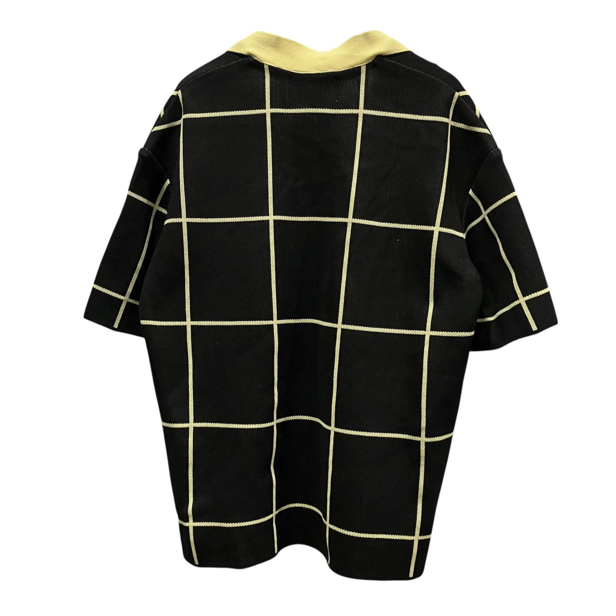 AKIRA NAKA Radka tie collar plaid knit PO BKBEタイカラー半袖ニットAR2353-BKBE 古着・中古-2枚目のアイテム画像
