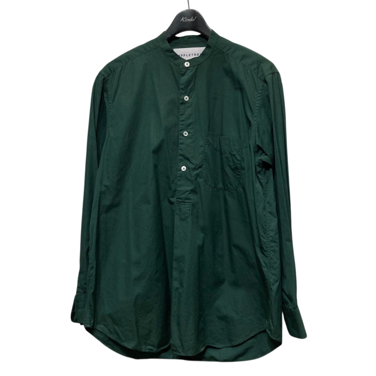 APPLETREES ノーカラートラベラーシャツ436-0210058 古着・中古-1枚目のアイテム画像