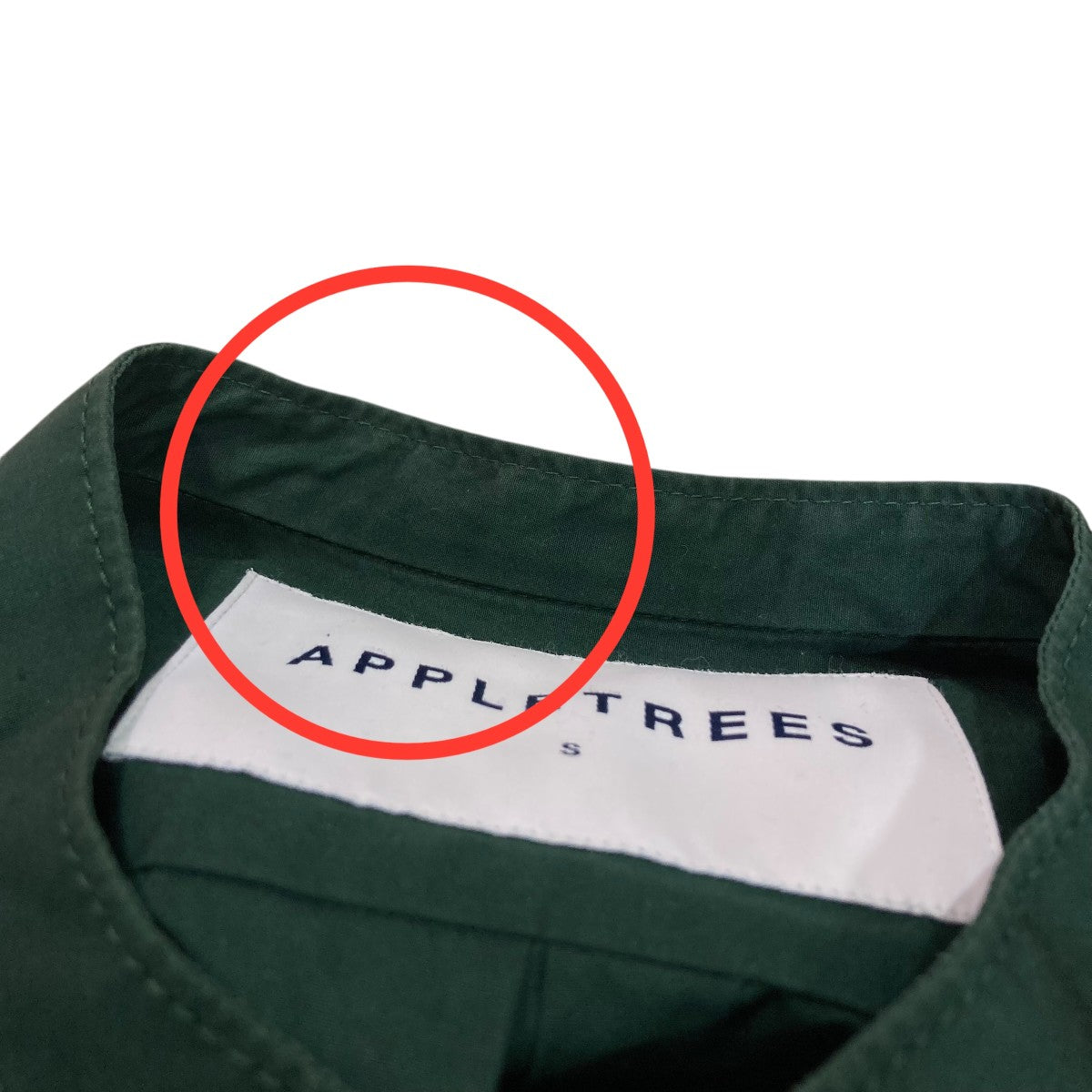 APPLETREES ノーカラートラベラーシャツ436-0210058 古着・中古-7枚目のアイテム画像