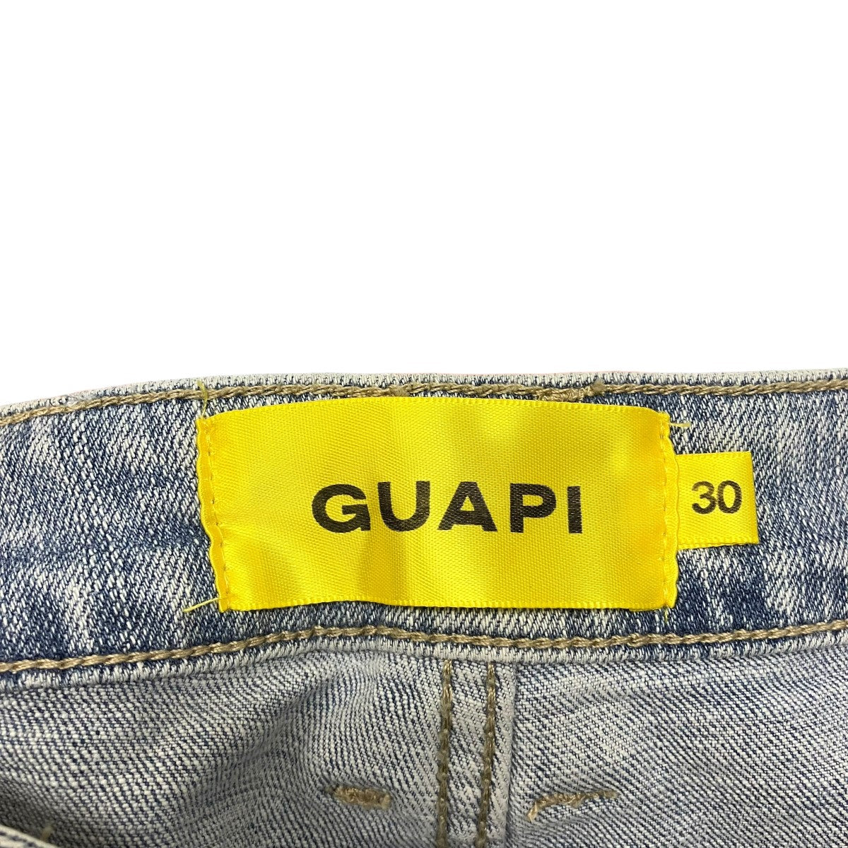 フラワーデニムパンツ