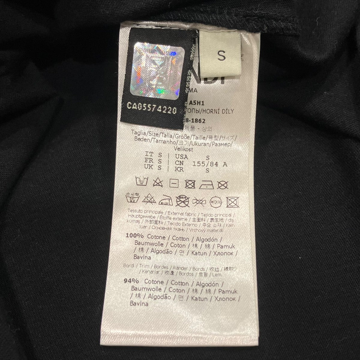 FENDI×FILA ロゴTシャツFS7074 A5H1 古着・中古-5枚目のアイテム画像