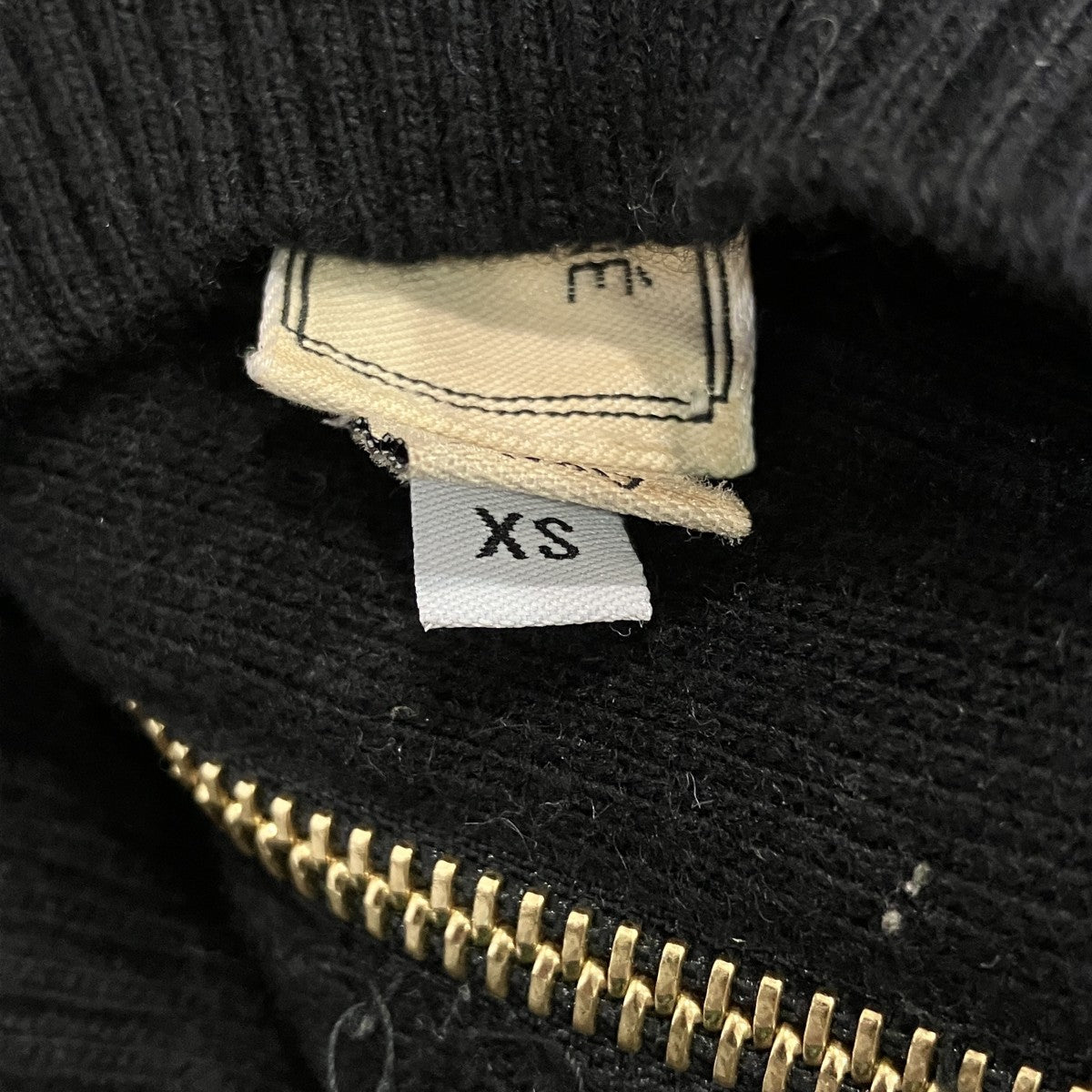 MAISON KITSUNE ウールシルクカシミヤバックジップニットKWM-0455-B 古着・中古-5枚目のアイテム画像