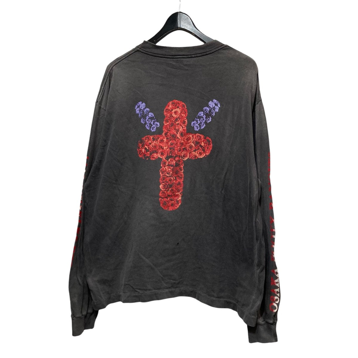 SAINT MICHAEL×BORN X RAISED ピエロプリント長袖TシャツSM-YS1-0000-C40 古着・中古-2枚目のアイテム画像