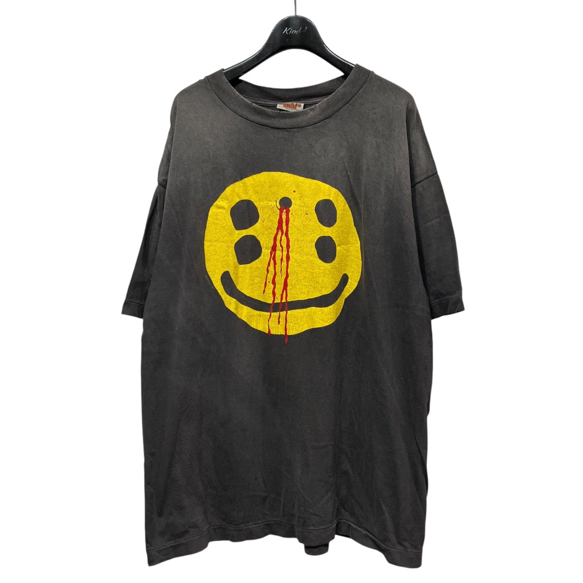 SAINT MICHAEL×cactus plant flea market スマイルプリント半袖TシャツSM-YS1-0000-C01 古着・中古-1枚目のアイテム画像