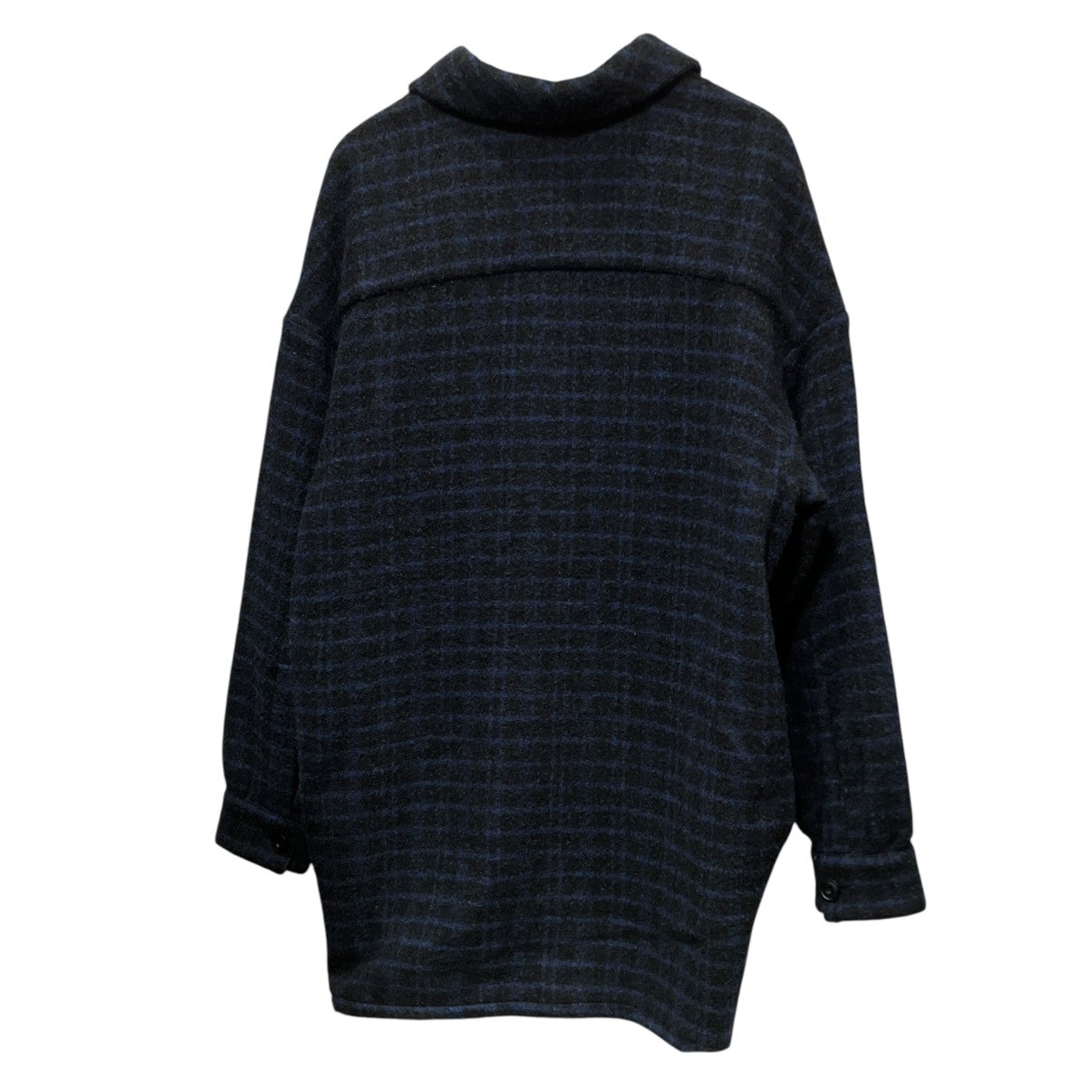 ウールカシミアシルクチェックシャツ