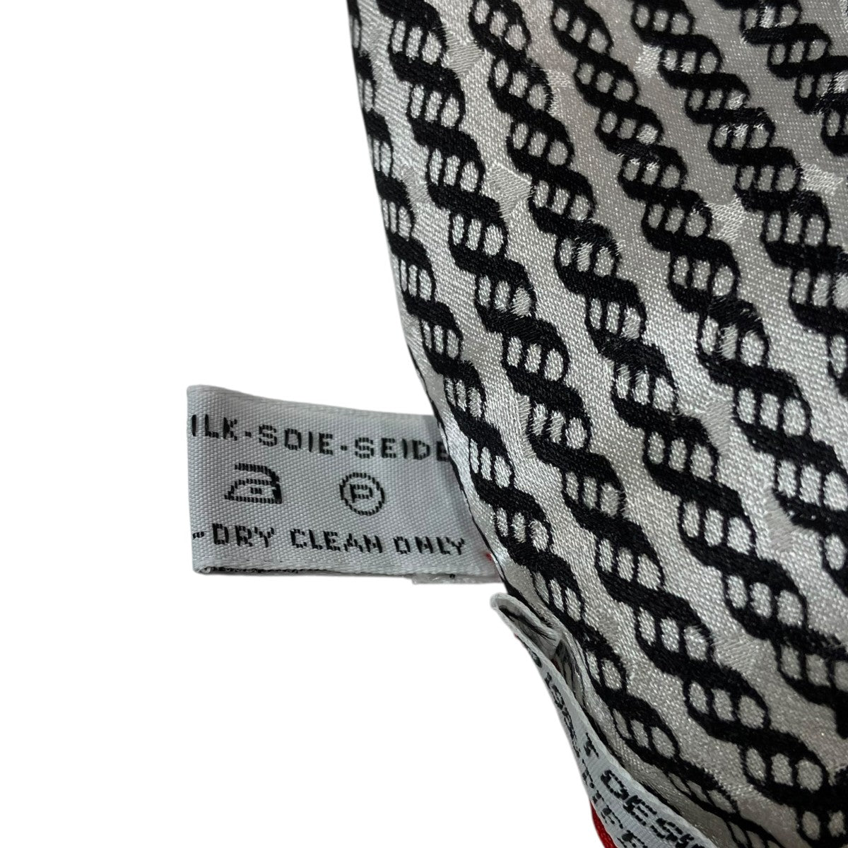 Tiffany ＆ Co．(ティファニー) ロープ柄シルクスカーフ レッド サイズ