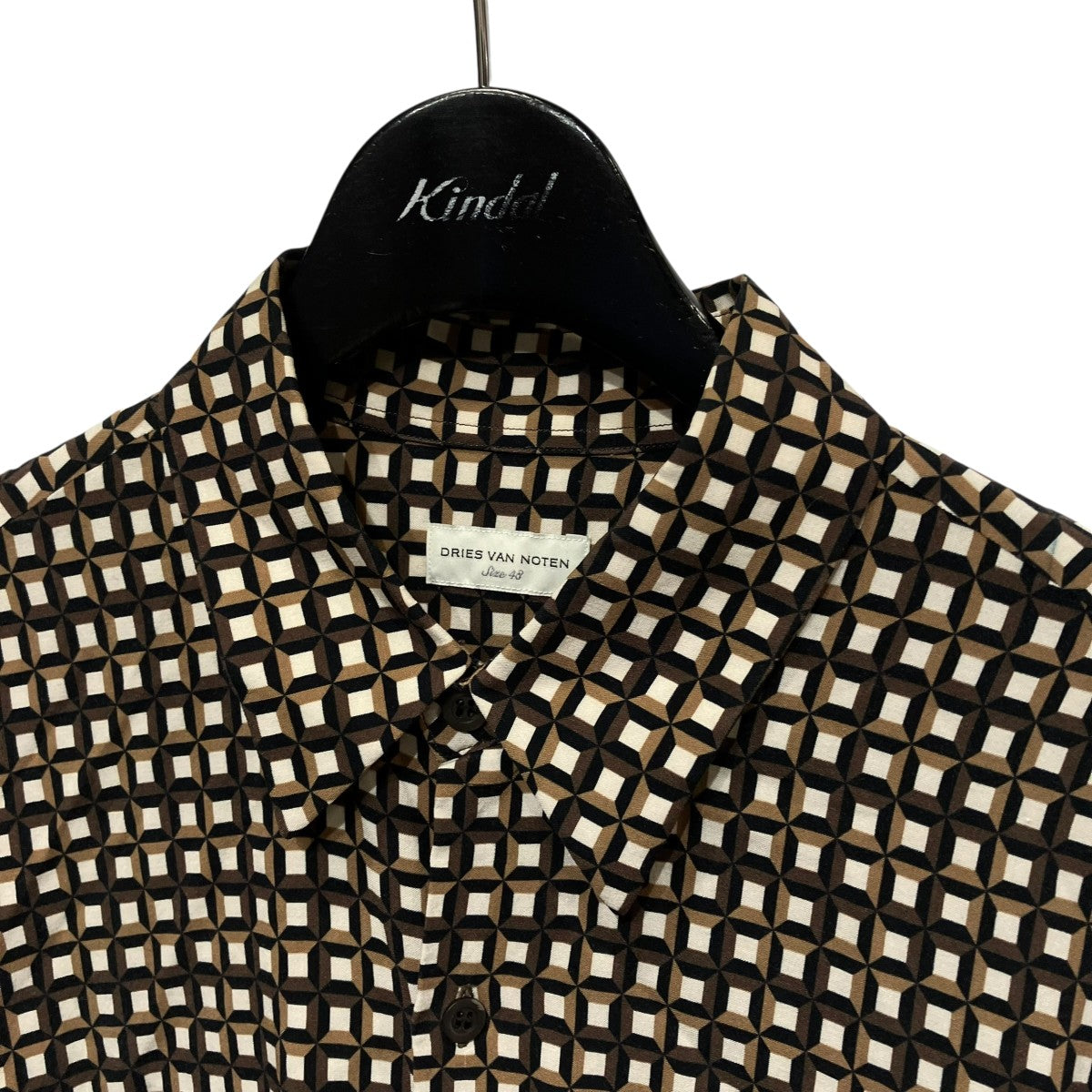 DRIES VAN NOTEN 総柄半袖シャツ 古着・中古-3枚目のアイテム画像