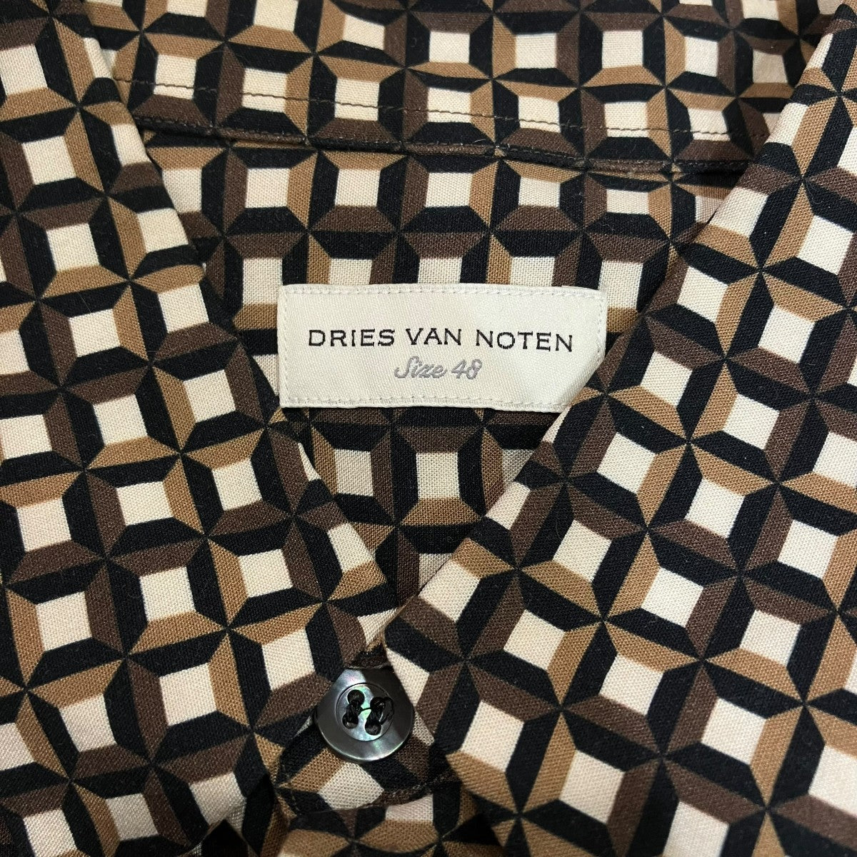 DRIES VAN NOTEN 総柄半袖シャツ 古着・中古-4枚目のアイテム画像