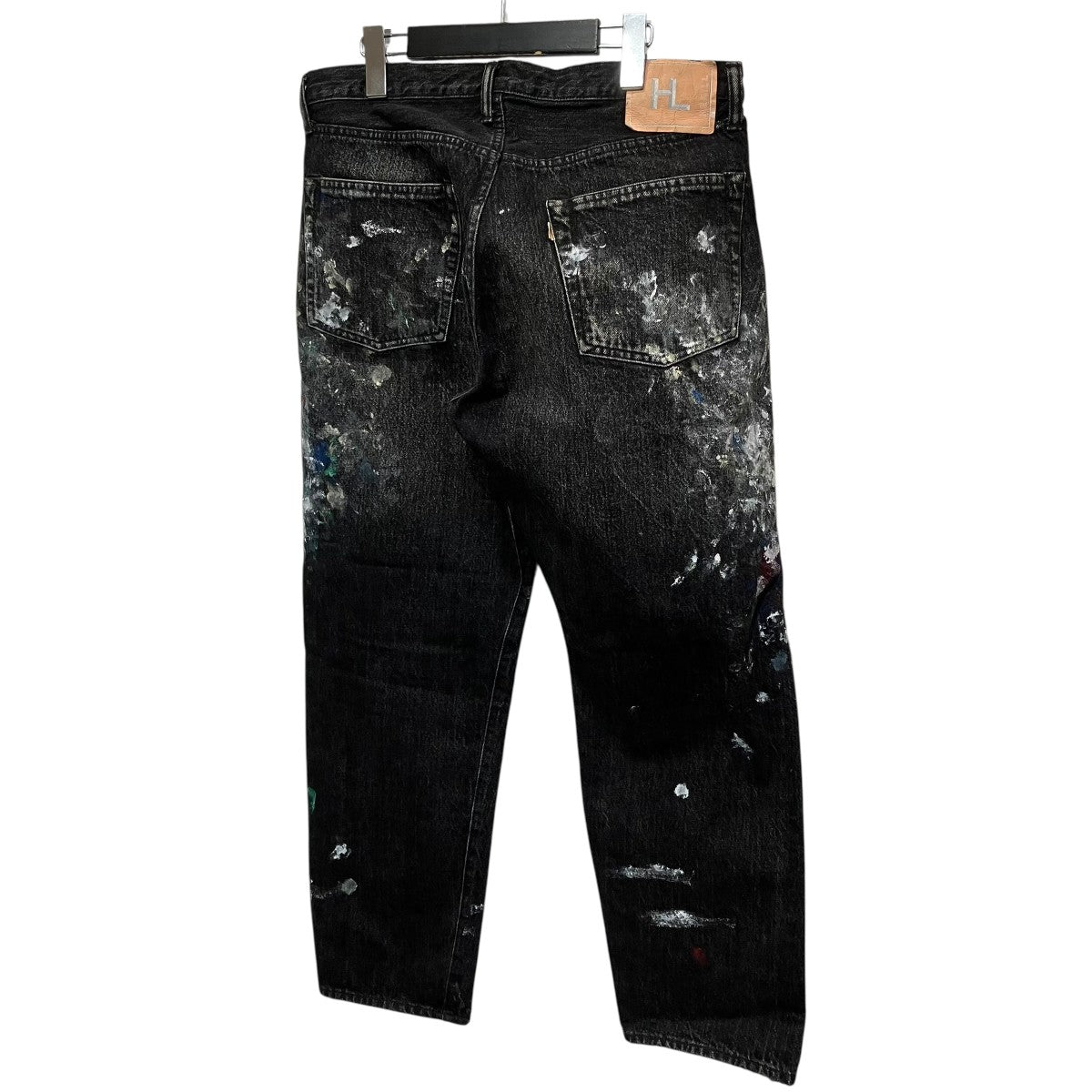 HERILL HL XX Denimペイント加工デニムパンツ23-030-HL-8001-3 古着・中古-2枚目のアイテム画像