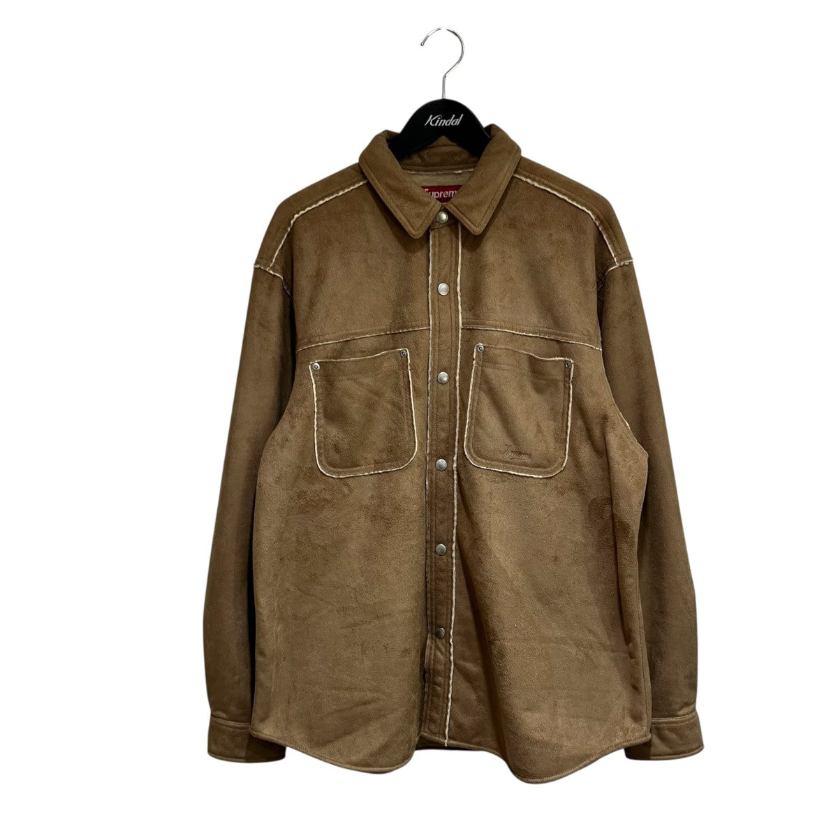 25AWFaux Suede Snap Shirtフェイクスウェードスナップシャツ