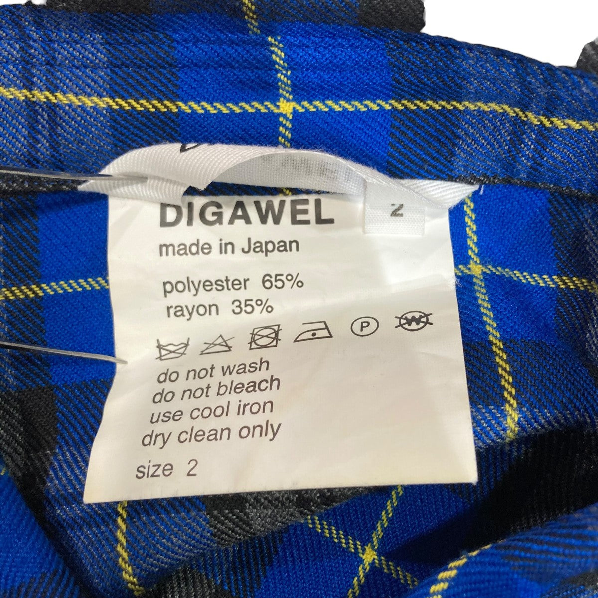 DIGAWEL チェックシャツ 古着・中古-5枚目のアイテム画像