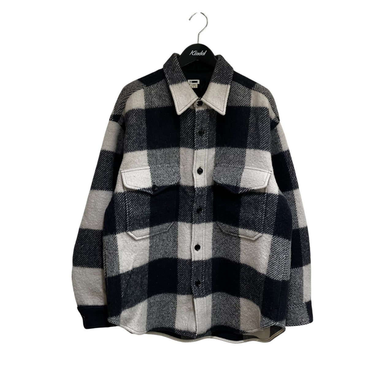 FLUFFY CHECK BIG CPO JACKETチェックCPOジャケット1211-174-7488