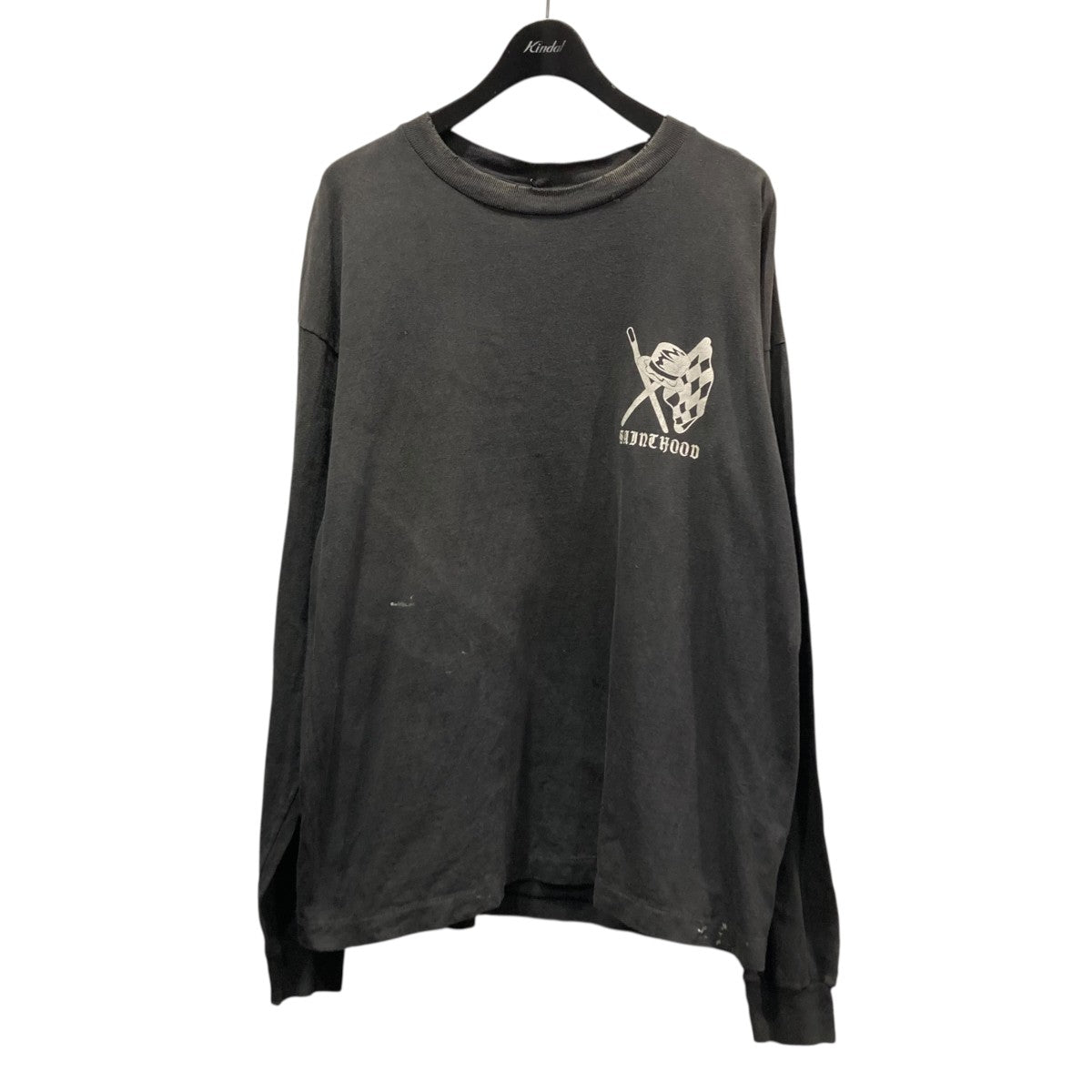 NEIGHBORHOOD×SAINT MICHAEL LS Tee Sthd．Speedkillsダメージ加工長袖プリントカットソー25119SMN-CSM05S 古着・中古-1枚目のアイテム画像