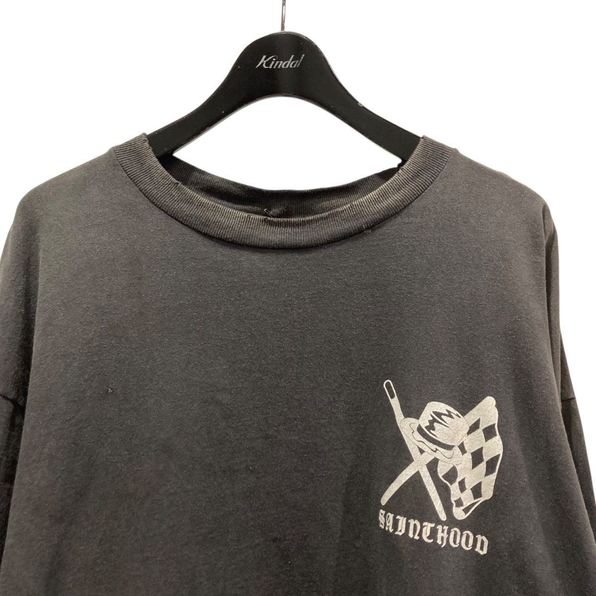 NEIGHBORHOOD×SAINT MICHAEL LS Tee Sthd．Speedkillsダメージ加工長袖プリントカットソー25119SMN-CSM05S 古着・中古-3枚目のアイテム画像