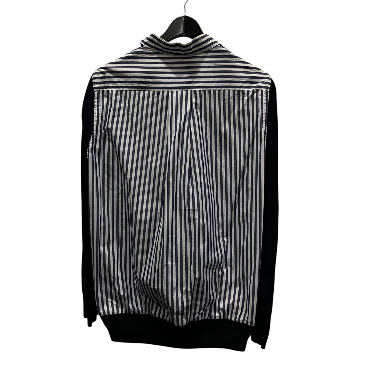 （クリーニング済）Sacai(サカイ) ニットドッキング シャツ sacai(サカイ) ニットドッキングシャツワンピースSCW-019 SCW-019