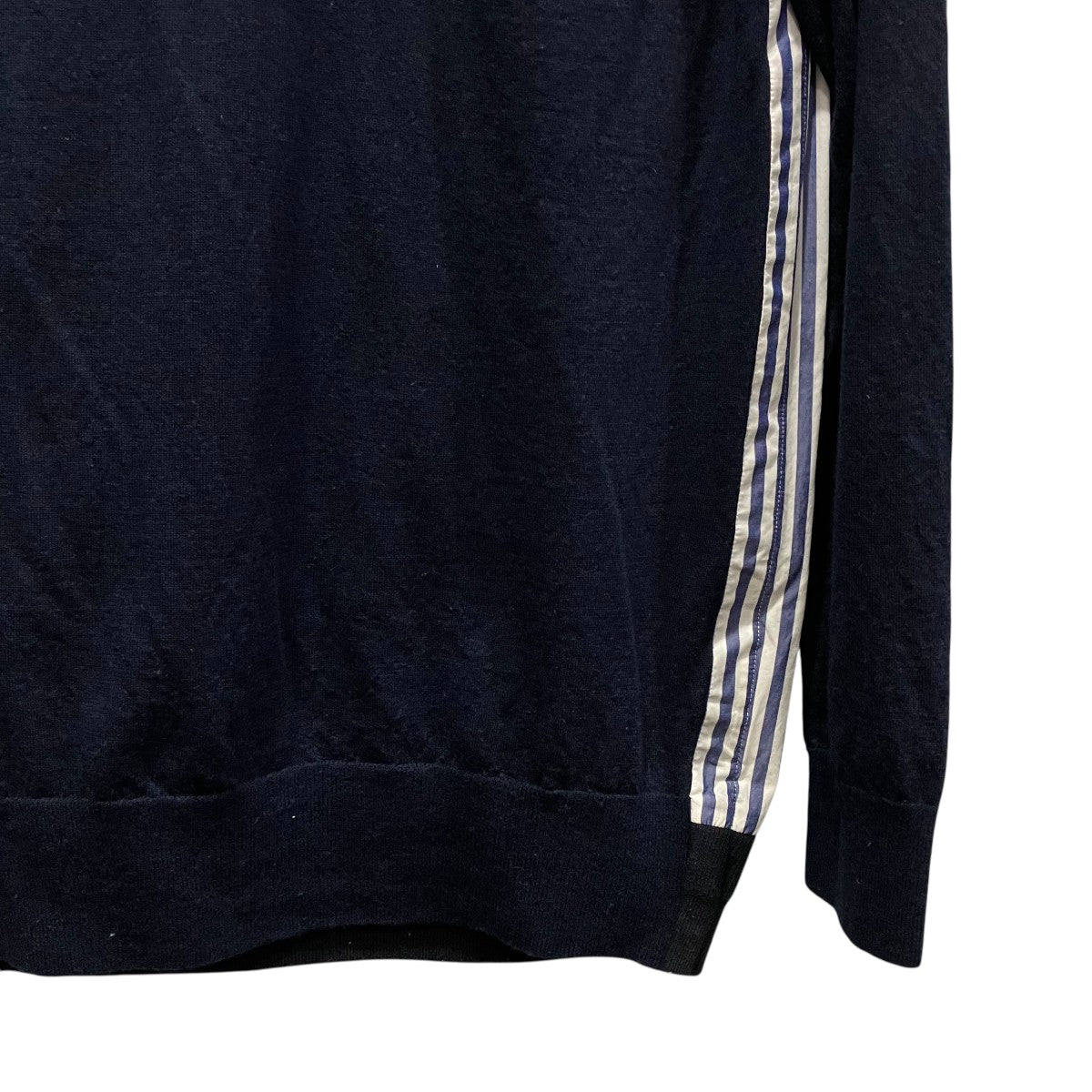 sacai　ニット×シャツ　ドッキングトップス 中古・古着通販】sacai (サカイ) ドッキング ウール ニット シャツ