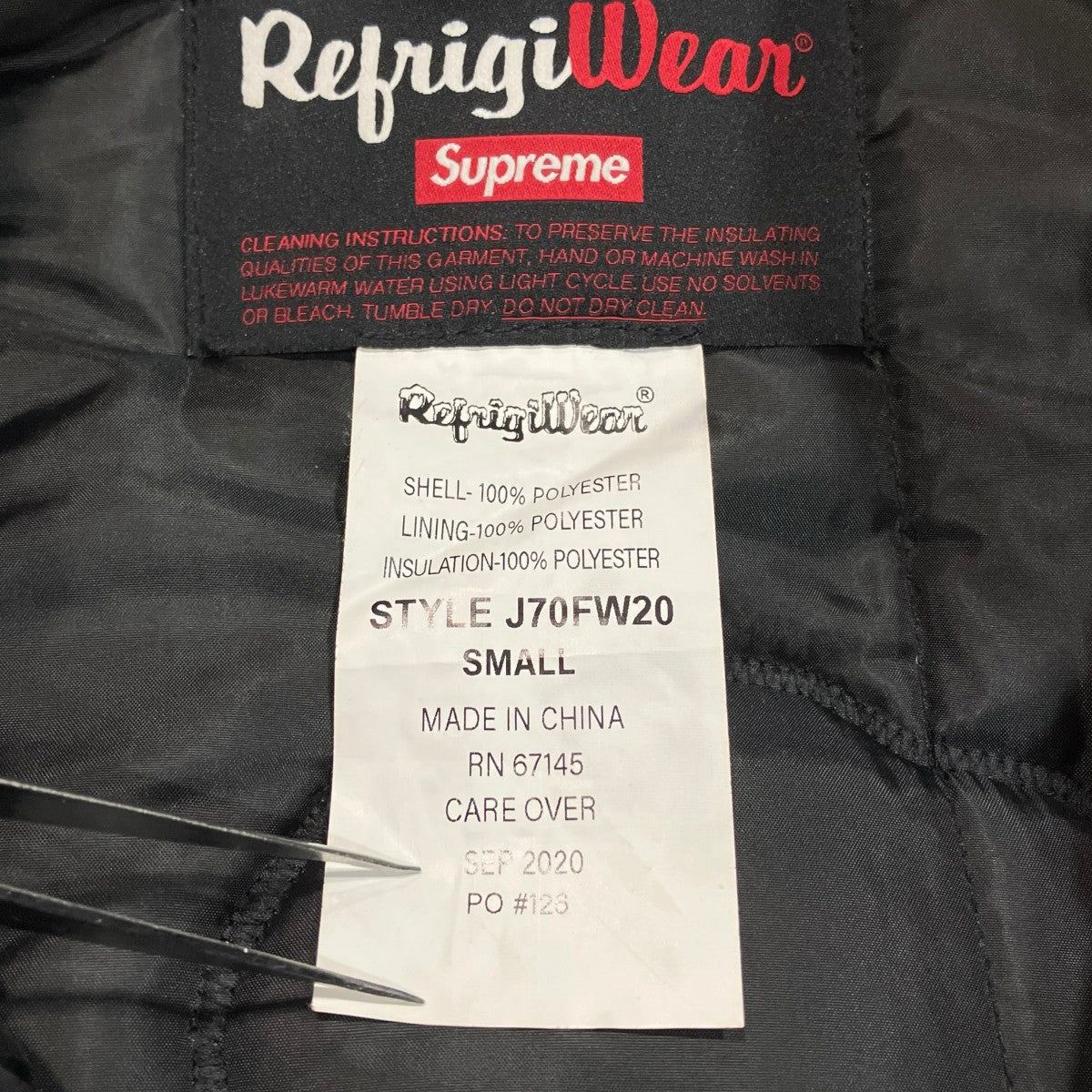 Supreme×RefriGiWear Insulated Iron-Tuff Jacket中綿ジャケットJ70FW20 古着・中古-5枚目のアイテム画像