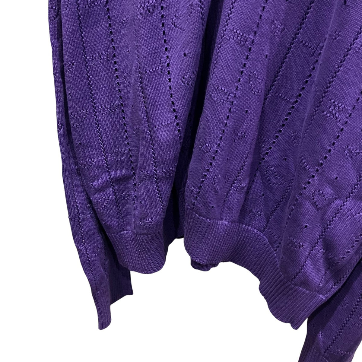 TWIN-SET ツインセット カーディガン XS 紫 【古着】【中古】【送料無料】 Martine rose(マーティンローズ) TWIN SET CARDIGANツインセット