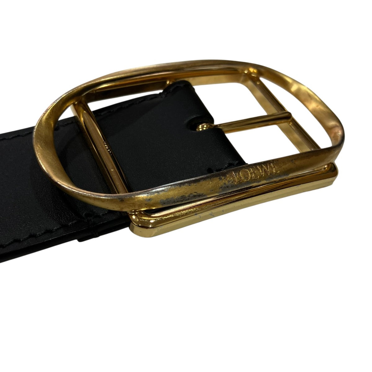 LOEWE(ロエベ) CURVED BUCKLEベルト ブラック サイズ 85/34｜【公式