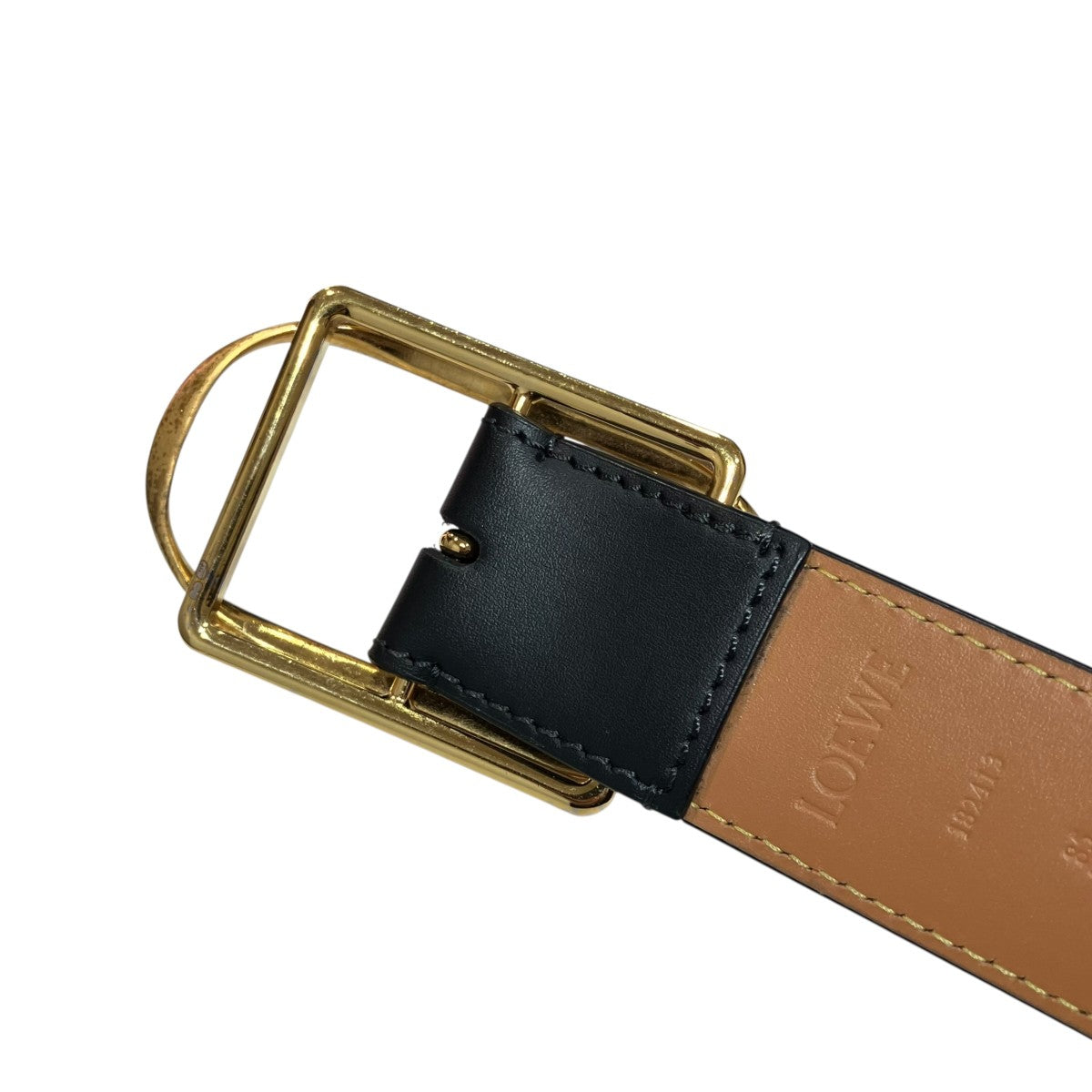 LOEWE CURVED BUCKLEベルト 古着・中古-4枚目のアイテム画像