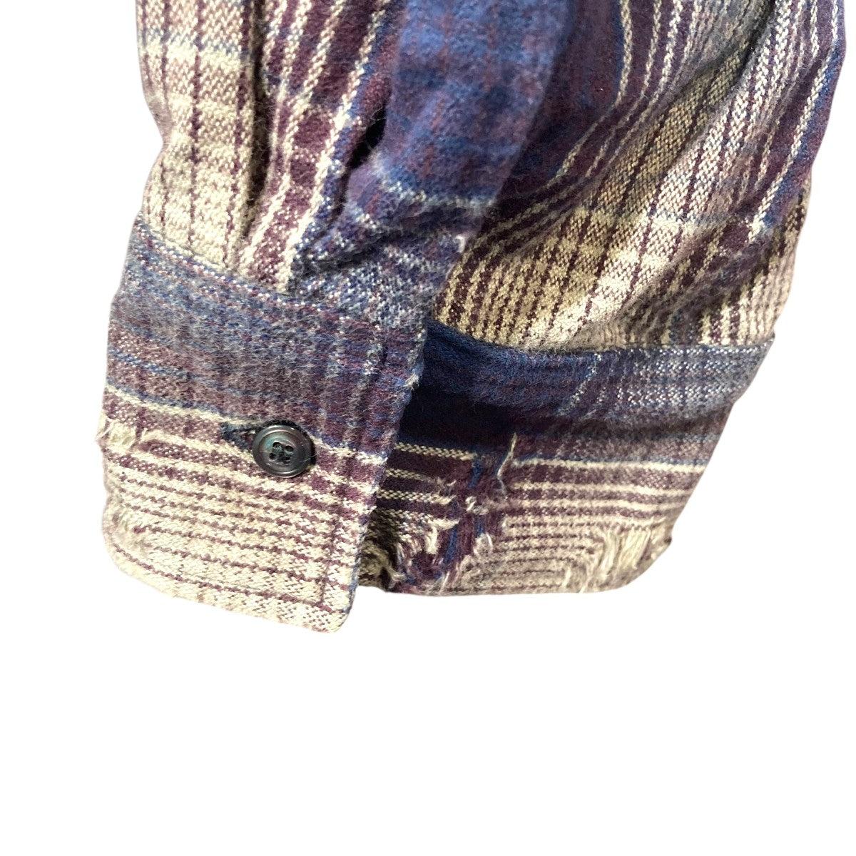 DAMAGED FLANNEL CHECK SHIRTダメージ加工フランネルチェックシャツANC-SH21