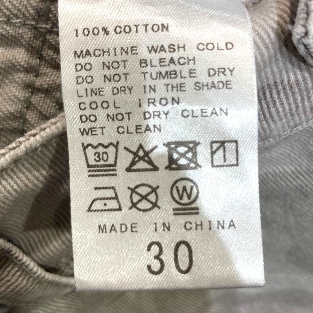 WISM BAGGY DENIM PANT 2バギーデニムパンツ 古着・中古-5枚目のアイテム画像