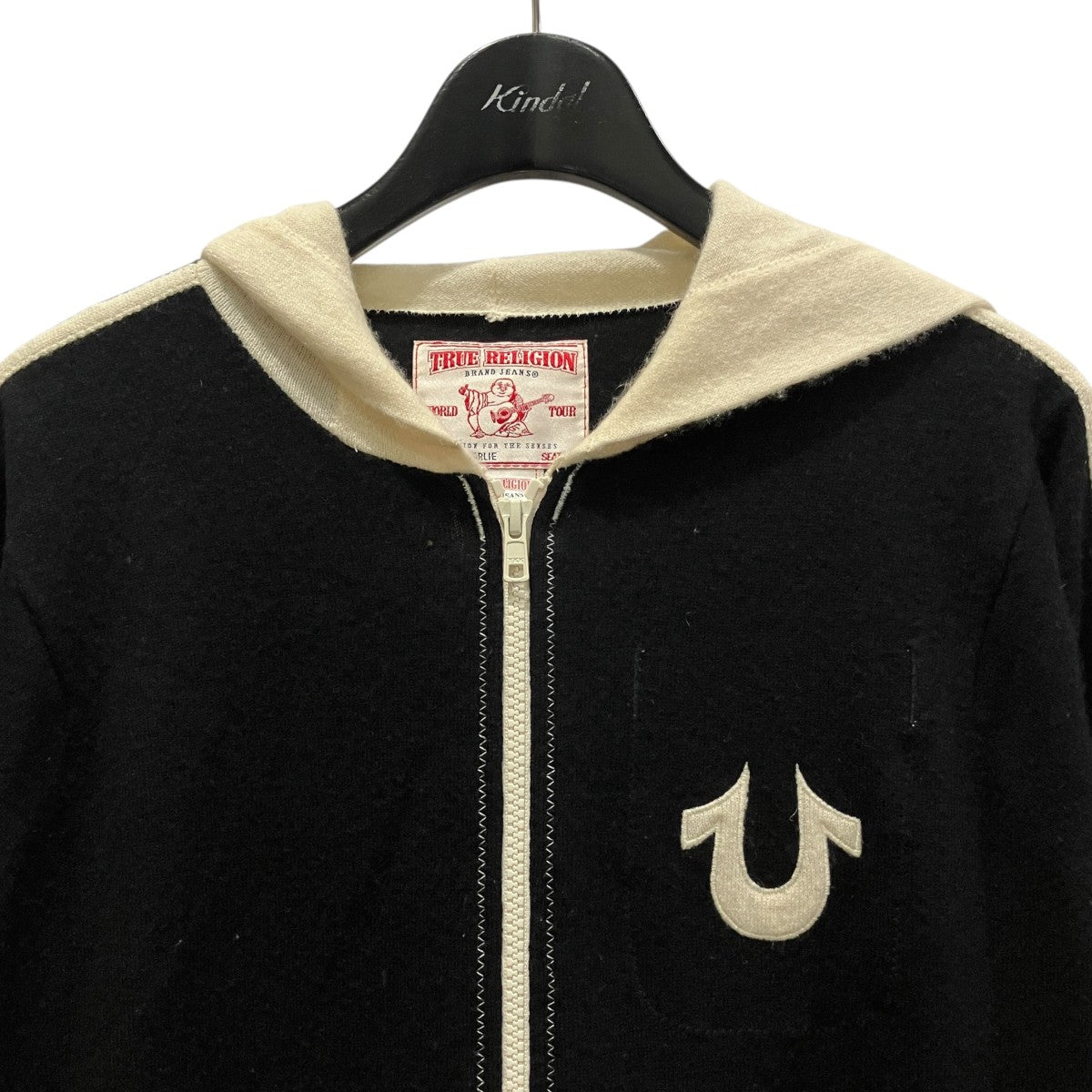 カシミヤニットパーカー