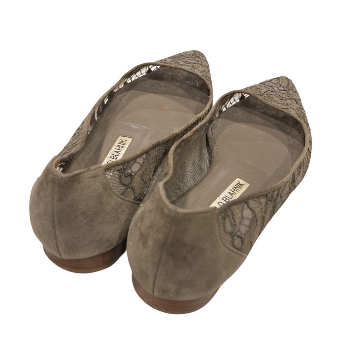 Manolo Blahnik レースパンプス 古着・中古-2枚目のアイテム画像