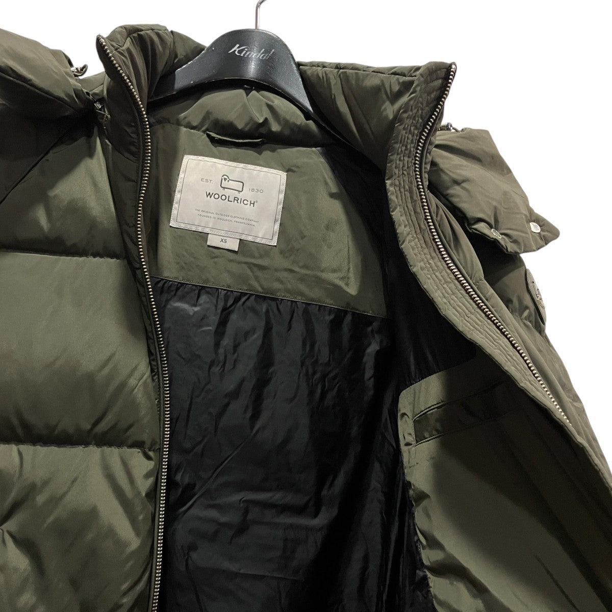 WOOLRICH ALSEAフーデッドダウンジャケット222CFWWOU0699FR UT1148 古着・中古-4枚目のアイテム画像