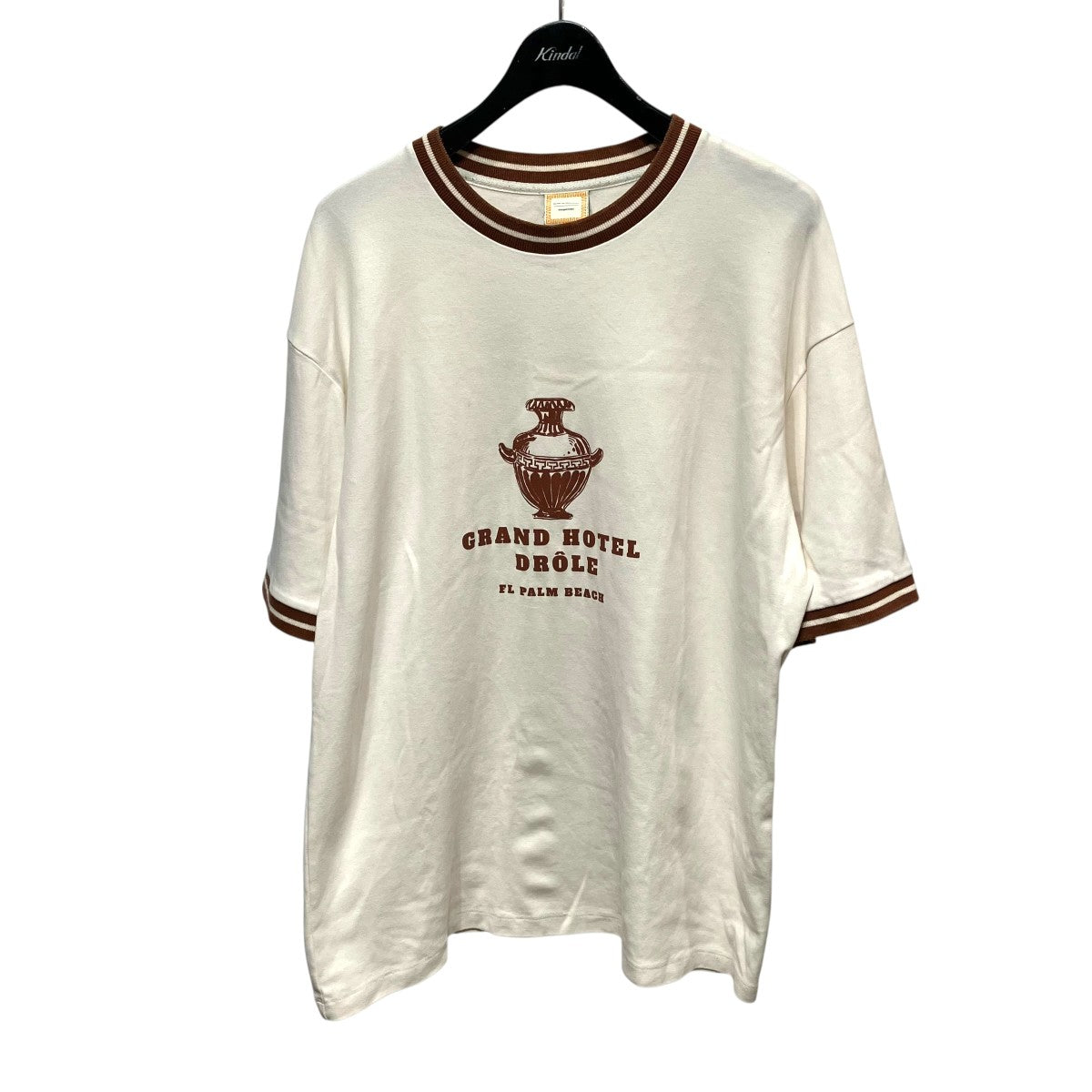 DROLE DE MONSIEUR×GERGEI ERDEI リンガーTシャツTS136-CO002 古着・中古-1枚目のアイテム画像