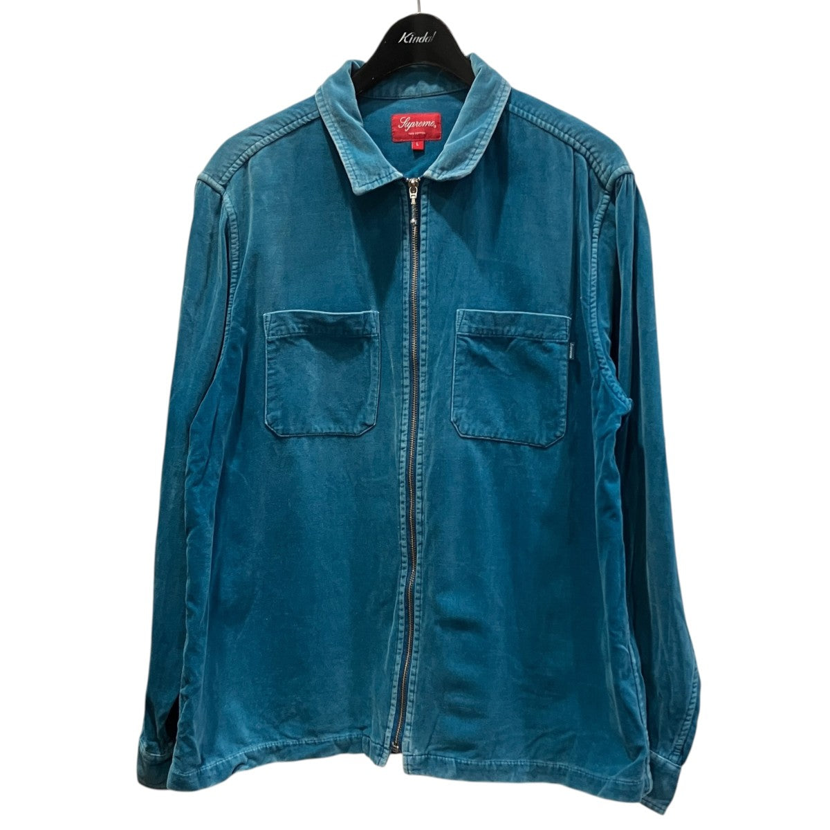 18SSVelvet Zip Up Shirtベロアジップジャケット