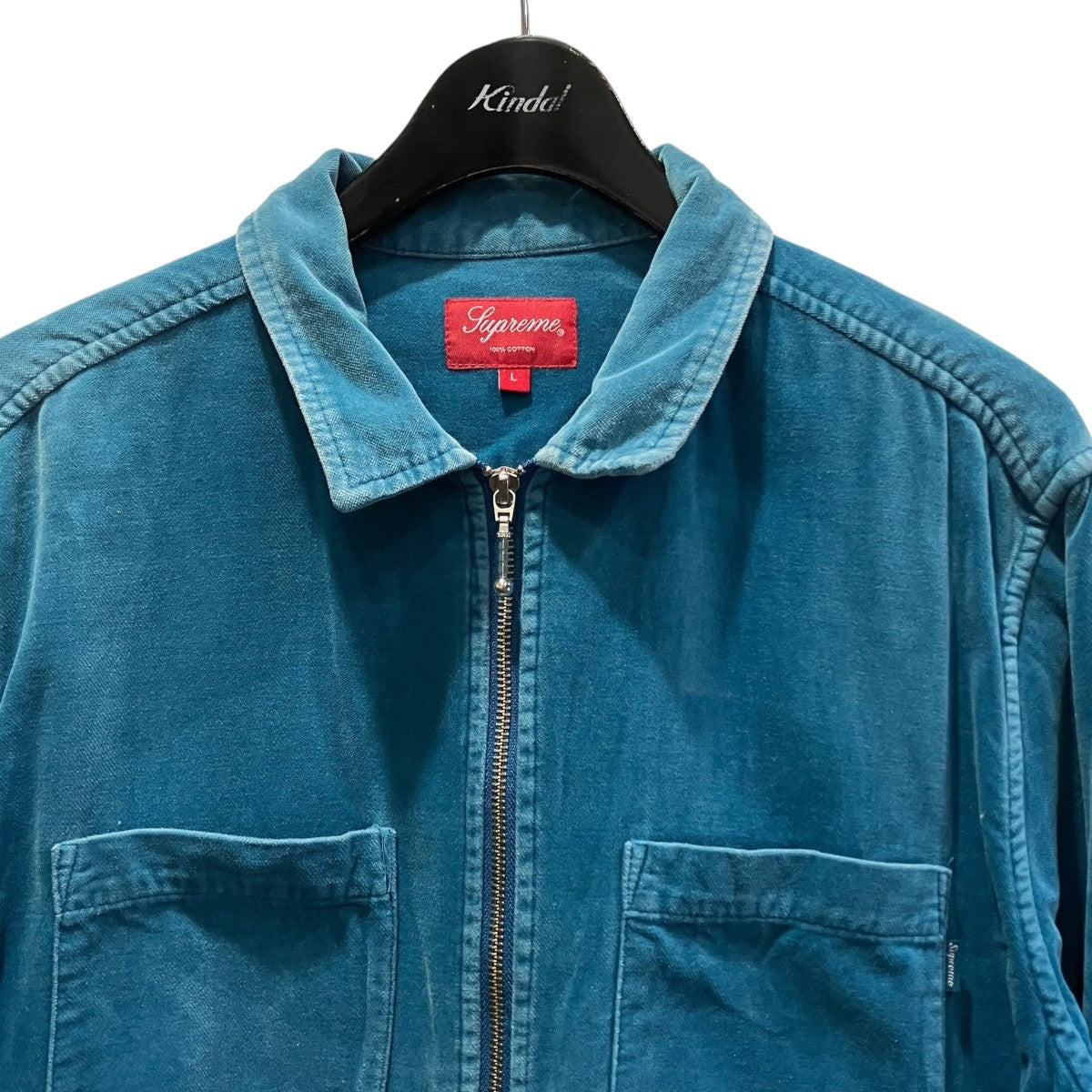 18SSVelvet Zip Up Shirtベロアジップジャケット