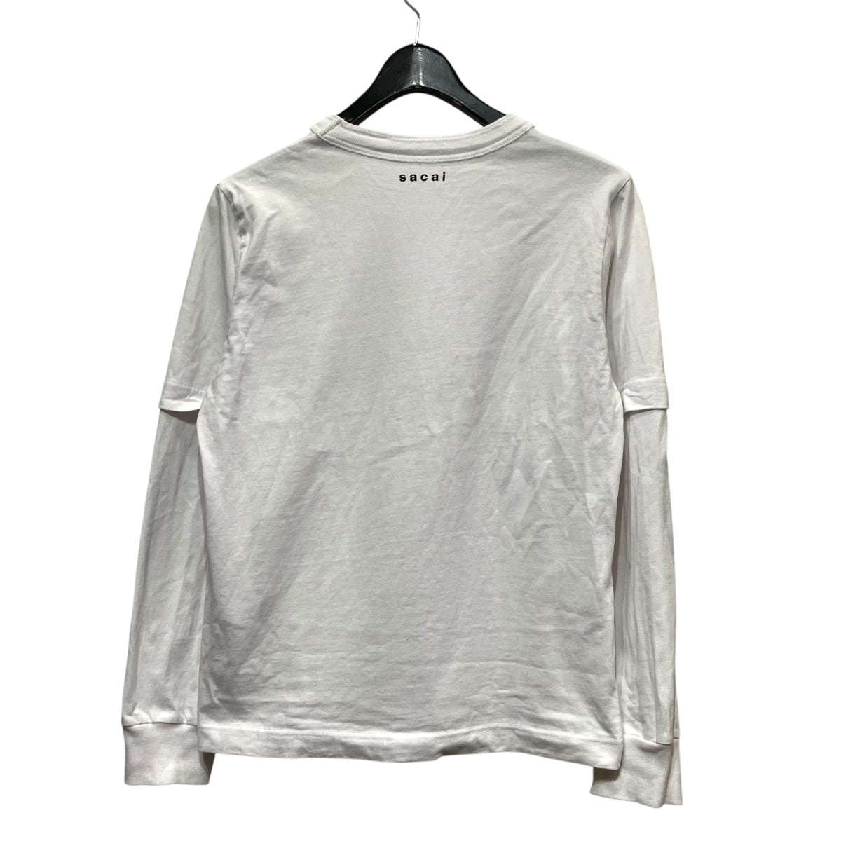 sacai BACK to BACK LAYERED LONG SLEEVE CUTSEWレイヤードカットソー22-0448S 古着・中古-2枚目のアイテム画像
