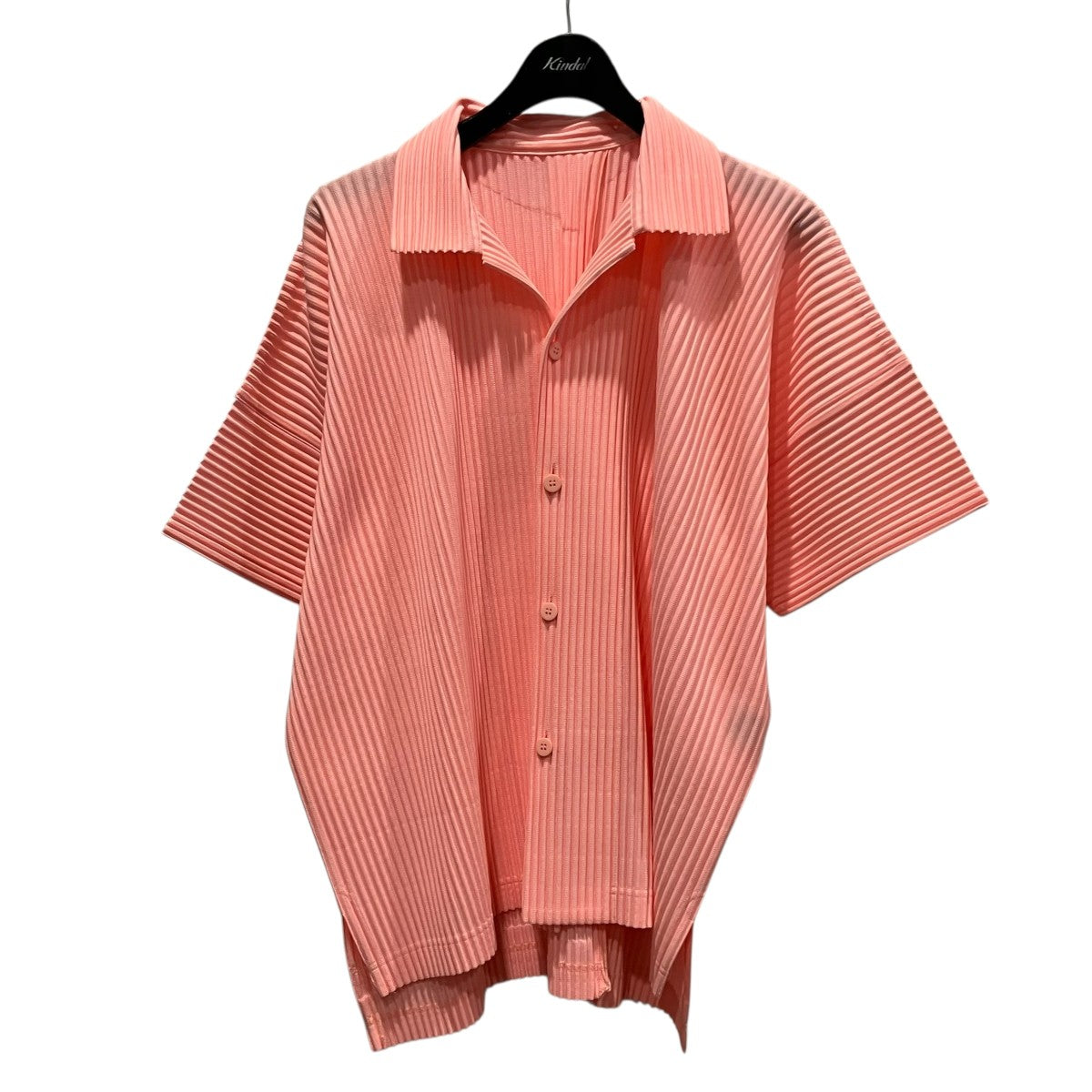 HOMME PLISSE ISSEY MIYAKE プリーツ半袖シャツHP51JJ117 古着・中古-1枚目のアイテム画像