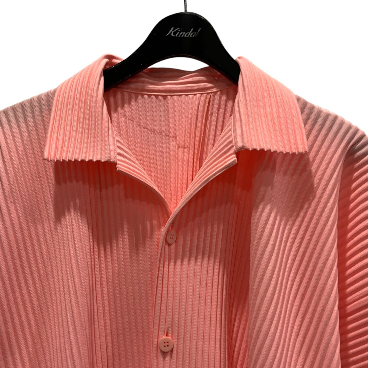 HOMME PLISSE ISSEY MIYAKE プリーツ半袖シャツHP51JJ117 古着・中古-3枚目のアイテム画像