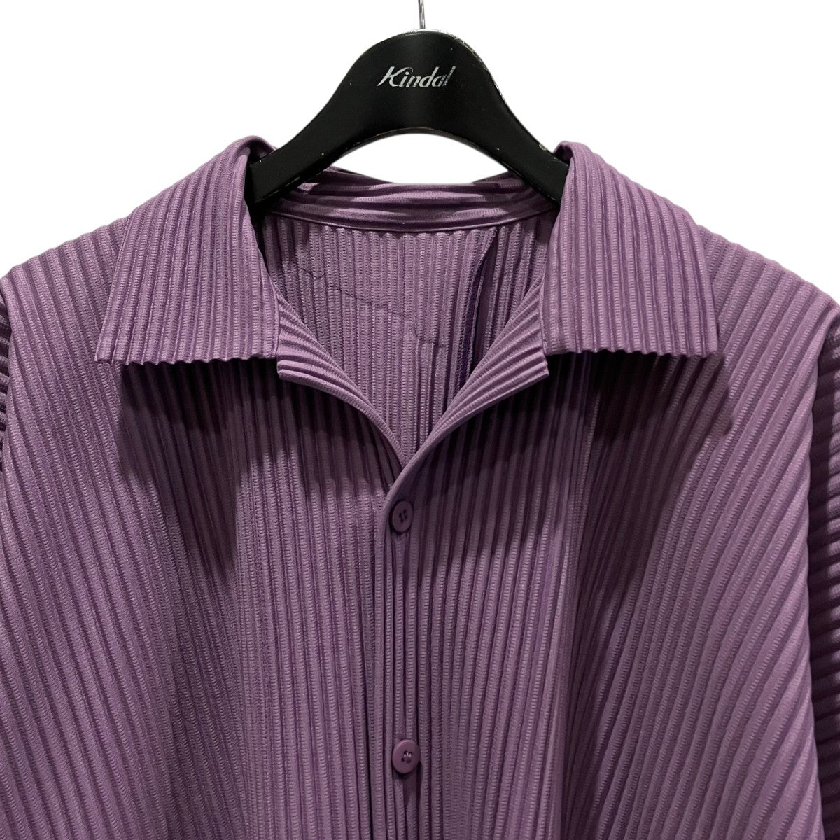 HOMME PLISSE ISSEY MIYAKE プリーツ半袖シャツHP51JJ117 古着・中古-3枚目のアイテム画像