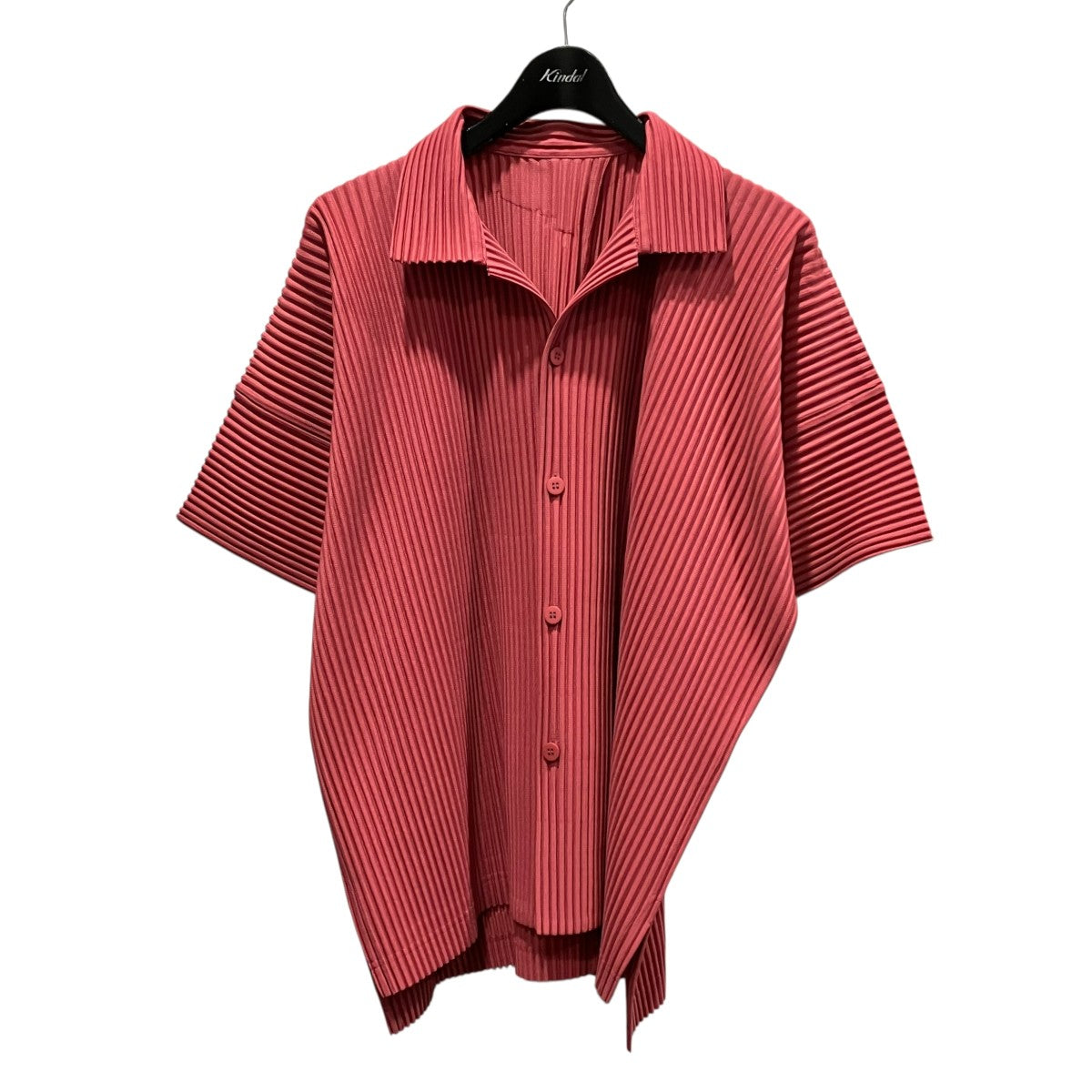 HOMME PLISSE ISSEY MIYAKE プリーツ半袖シャツHP51JJ117 古着・中古-1枚目のアイテム画像
