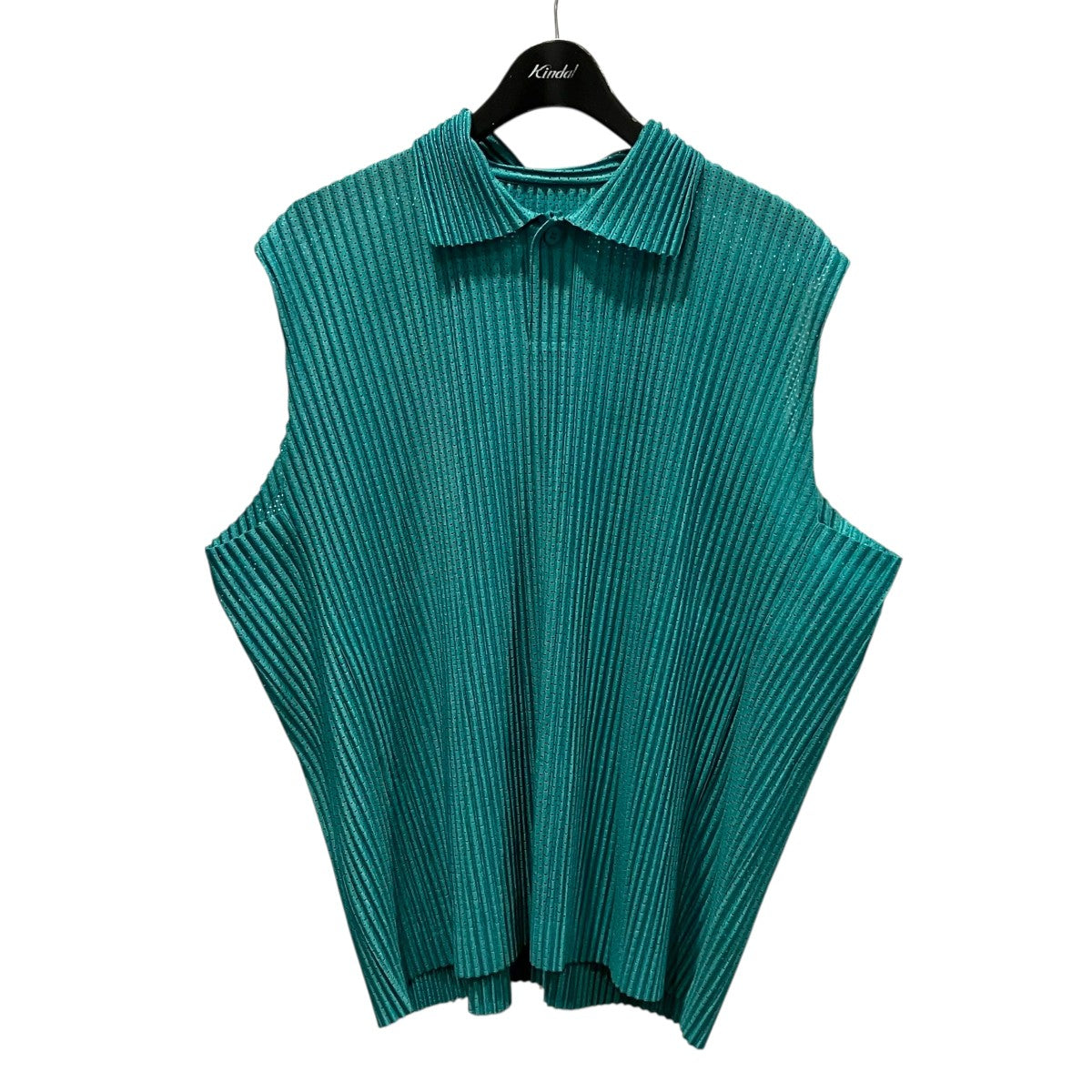 HOMME PLISSE ISSEY MIYAKE プリーツメッシュノースリーブカットソーHP51JM371 古着・中古-1枚目のアイテム画像