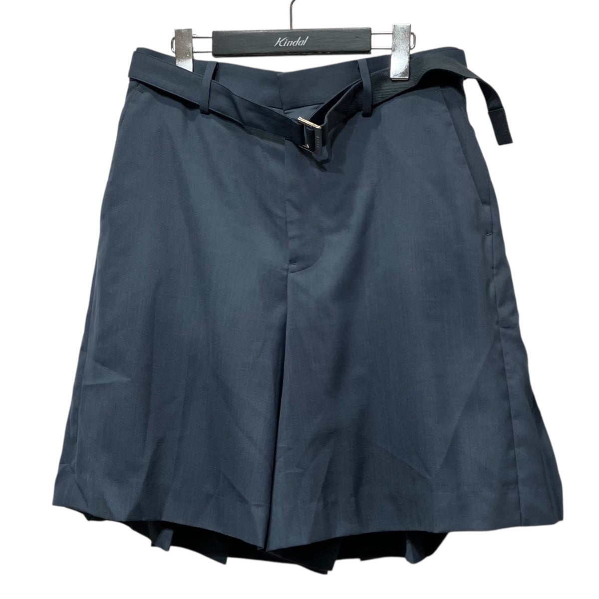 sacai プリーツ加工ベルテッドショートパンツ25-03589M 古着・中古-1枚目のアイテム画像