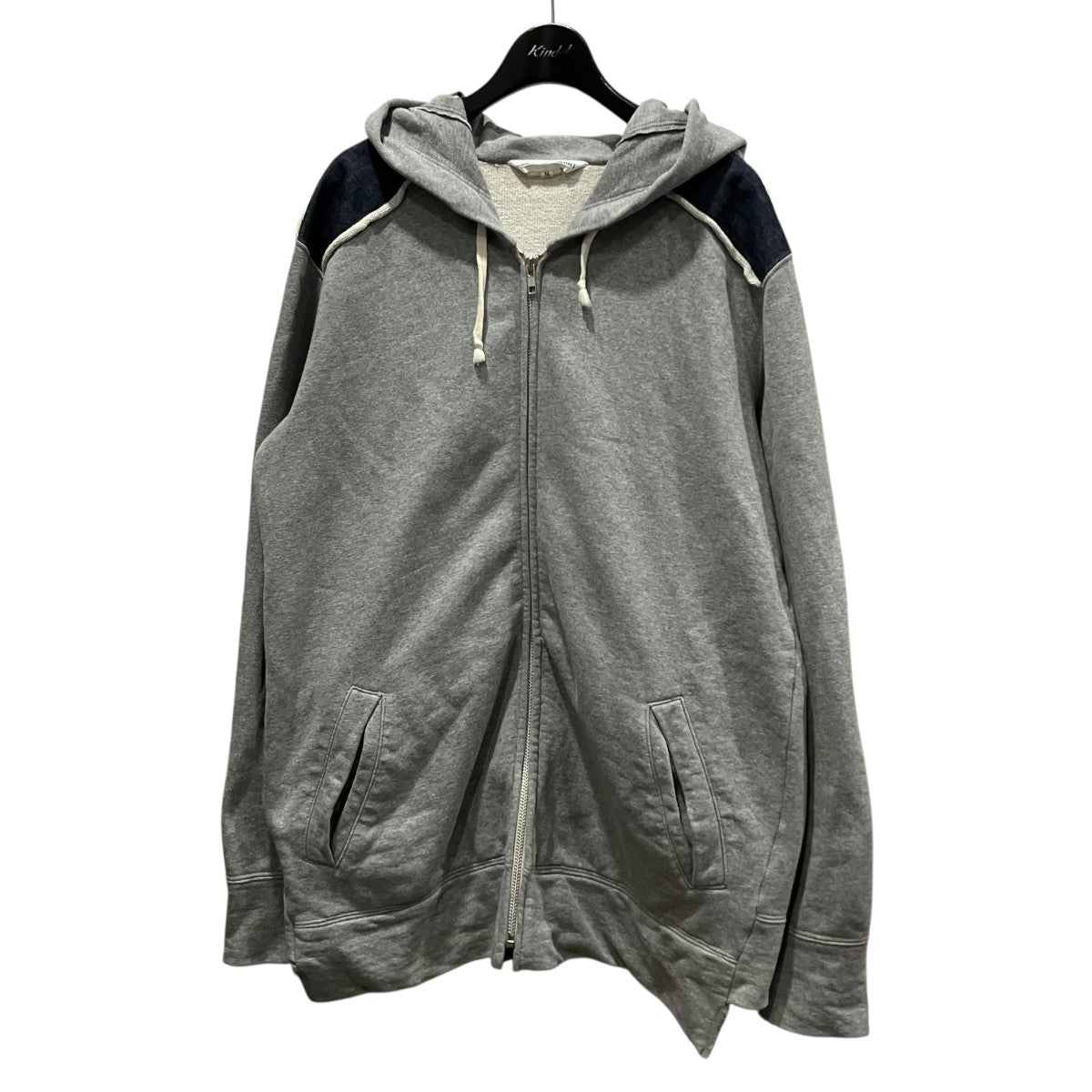 COMME des GARCONS SHIRT デニムドッキングパーカー 古着・中古-1枚目のアイテム画像