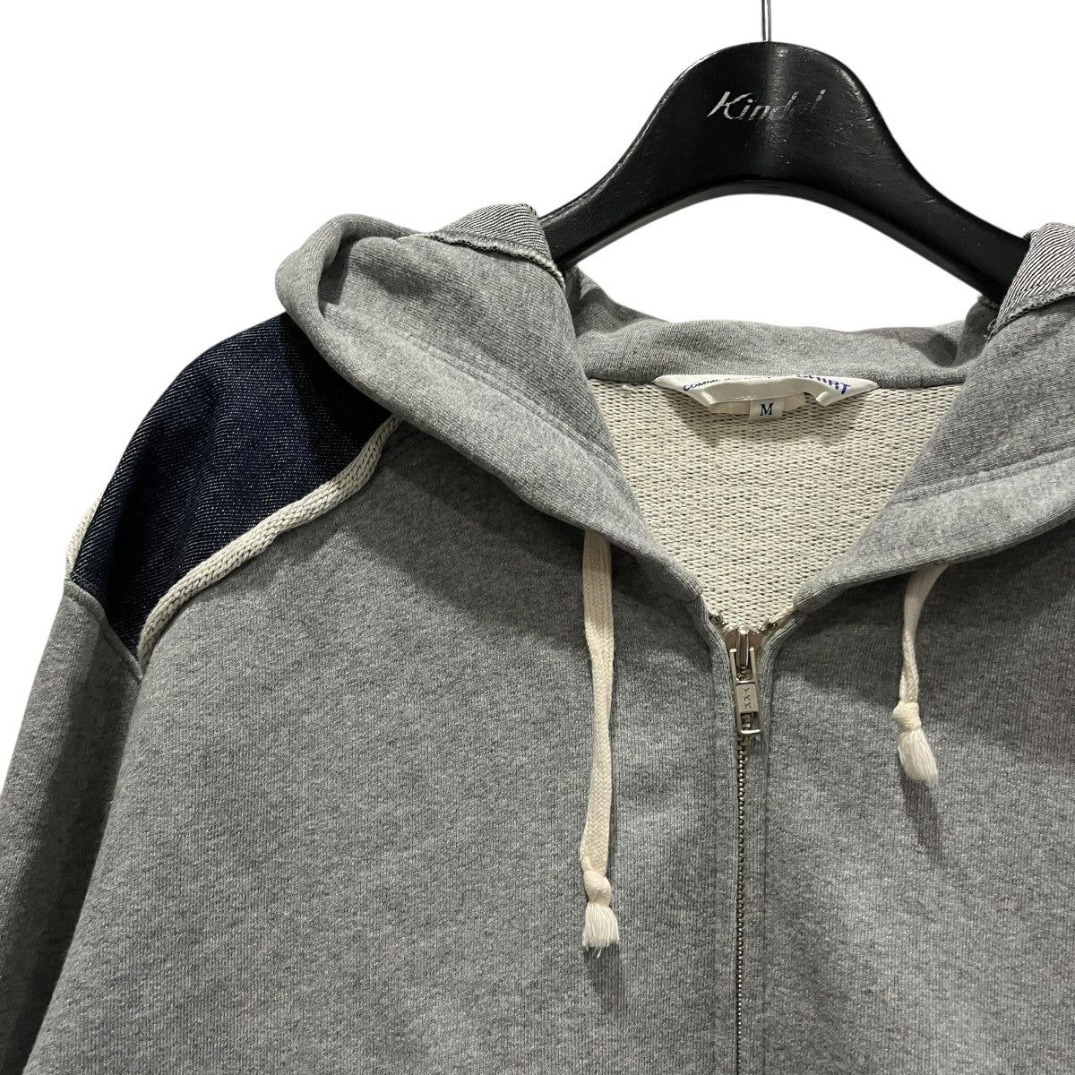COMME des GARCONS SHIRT デニムドッキングパーカー 古着・中古-4枚目のアイテム画像