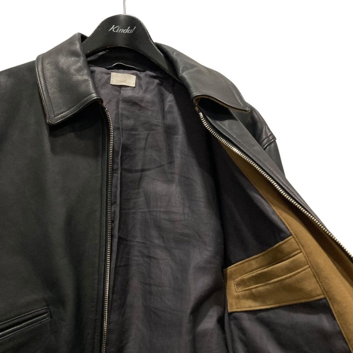 ZIP-UP LEATHER BLOUSONレザーブルゾンCL009BL01