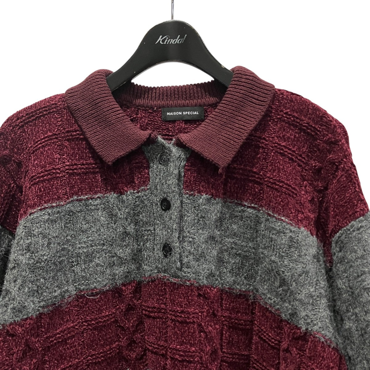 Cable Knitting Border Rugger Knit Topsケーブル ボーダーニット21242365709
