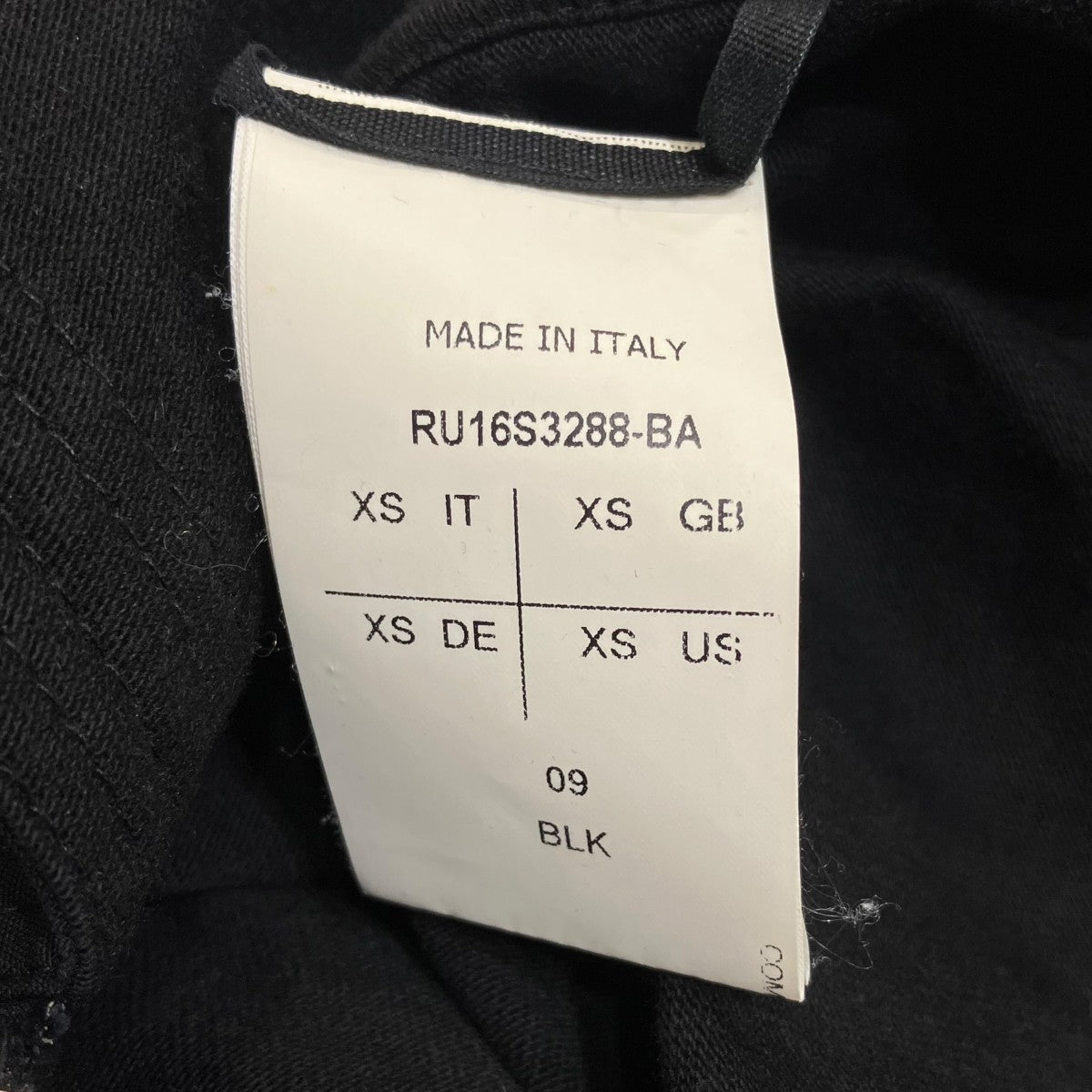 RICK OWENS ジップパーカーRU16S3288 古着・中古-5枚目のアイテム画像