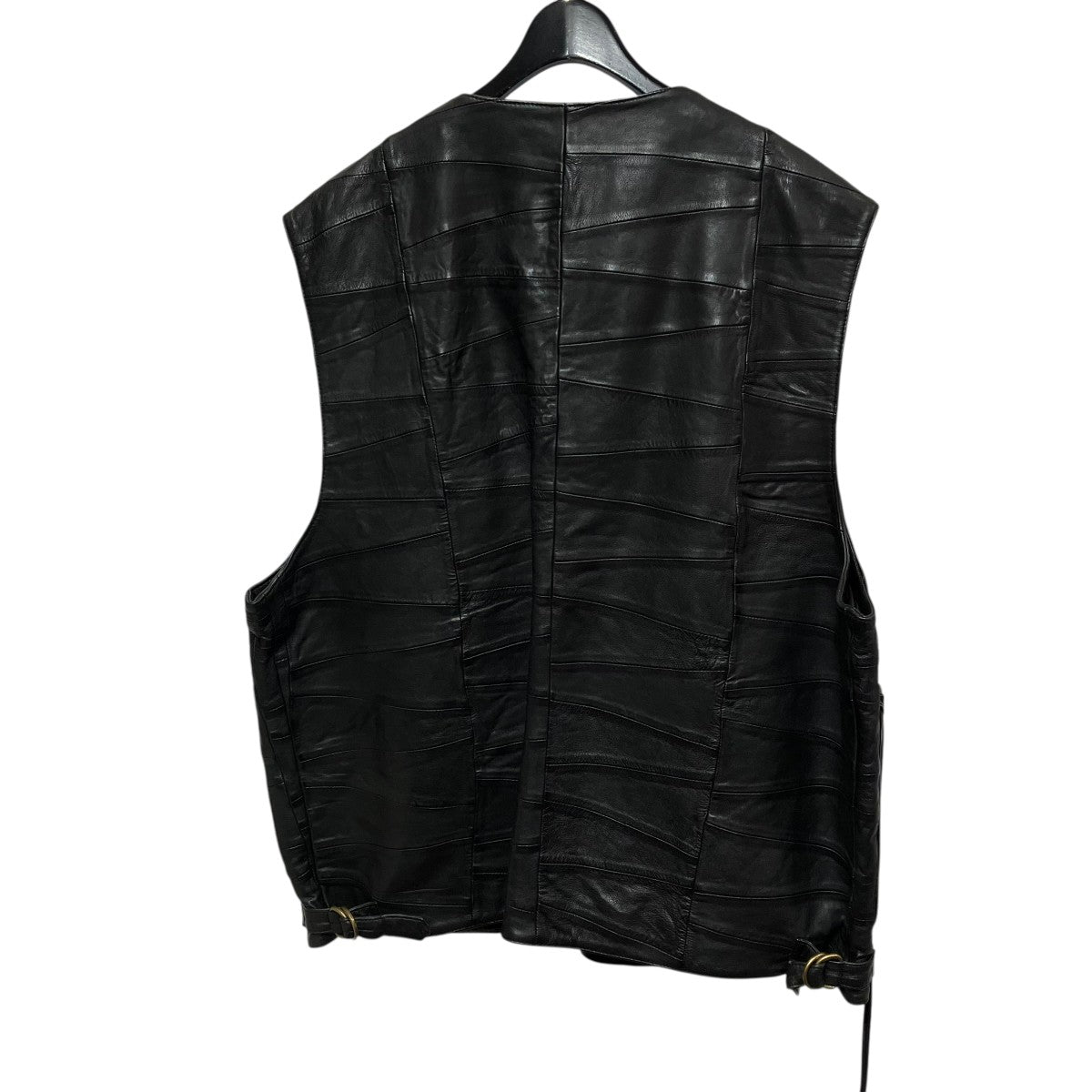 23SSPatchwork Leather Cargo Vestパッチワークレザーカーゴベスト